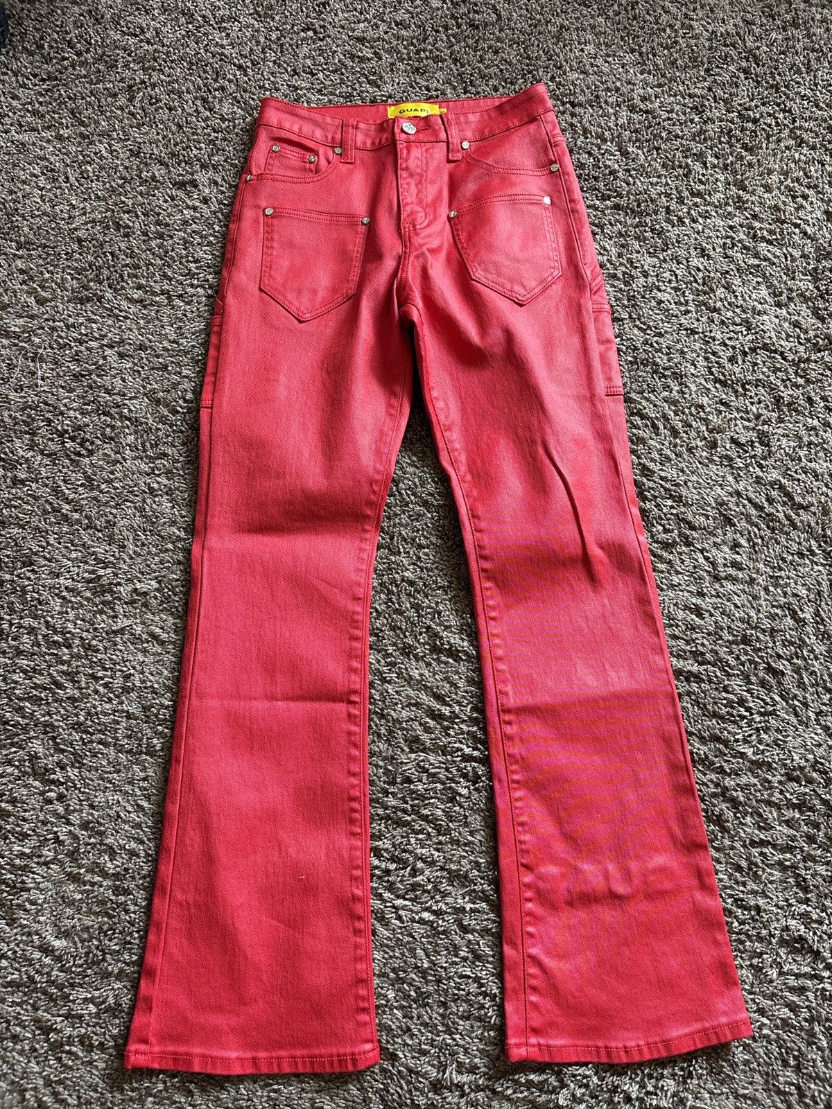 GUAPI Velvet Red Carpenter Stacked Denim 【公式通販】