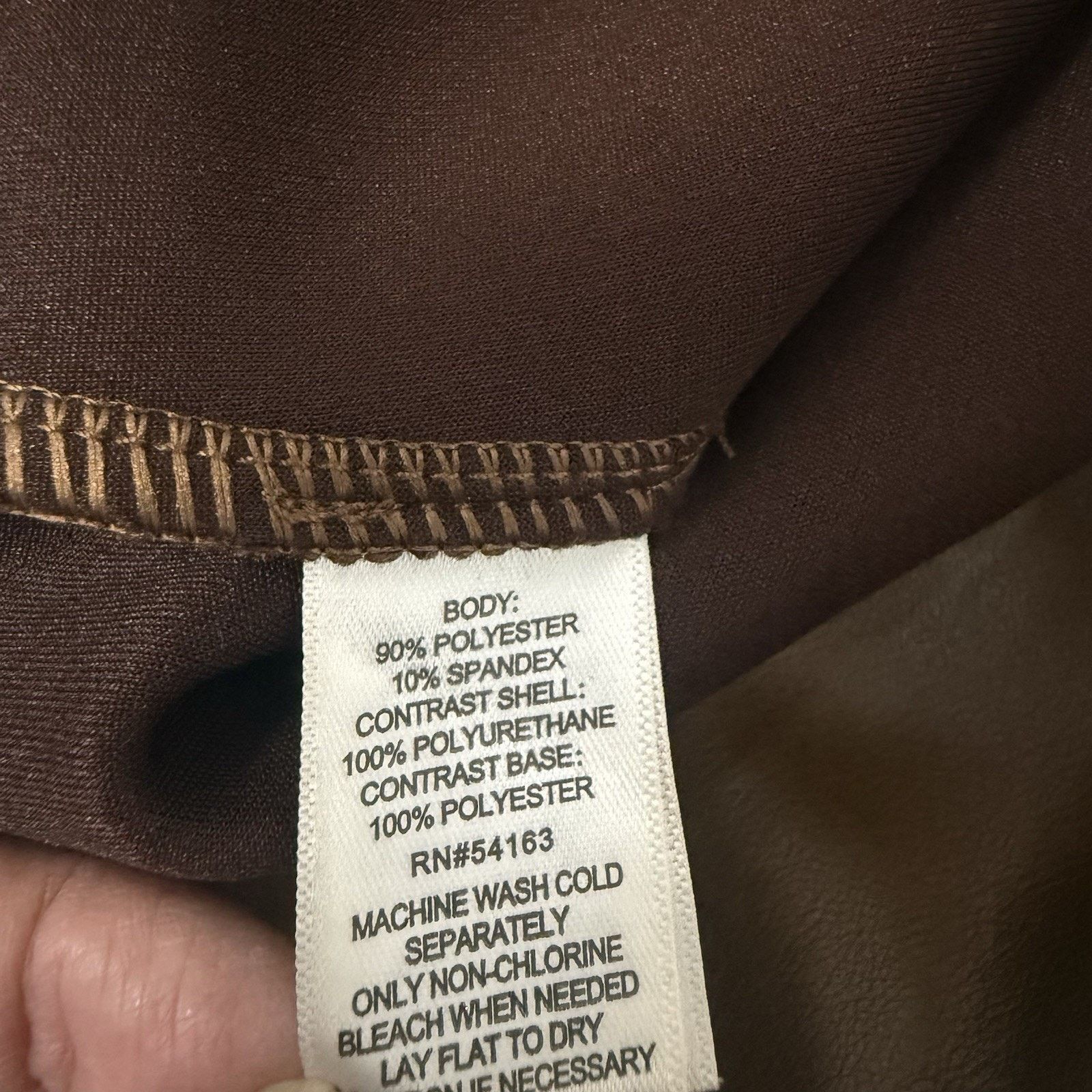 Other Marc New York Faux Leather Suede Skirt Butterscotch Size 37" - 4 Thumbnail