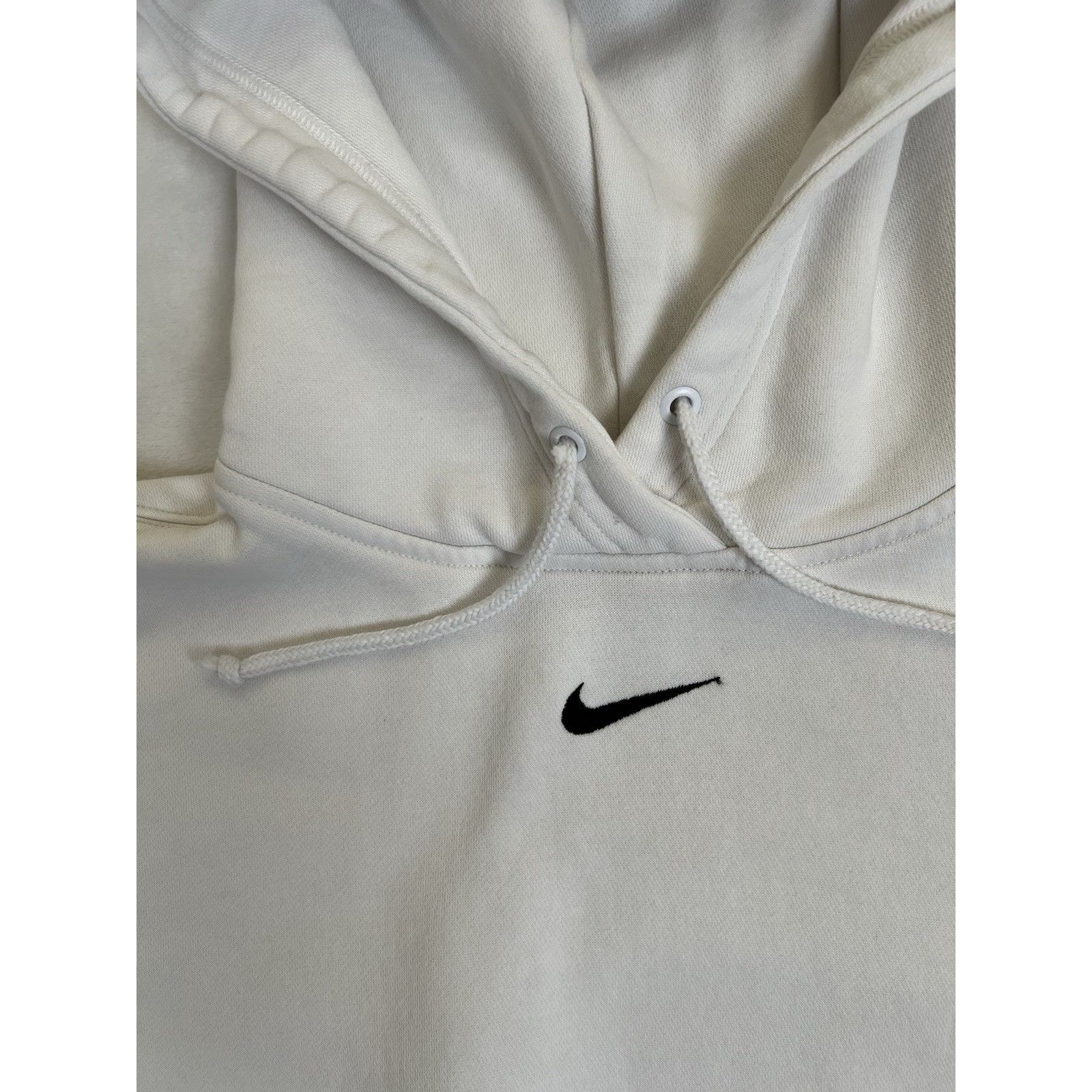 Nike Vintage Nike Center Swoosh White Hoodie Sweatshirt Size XS Y Size US XS / EU 42 / 0 - 5 Thumbnail