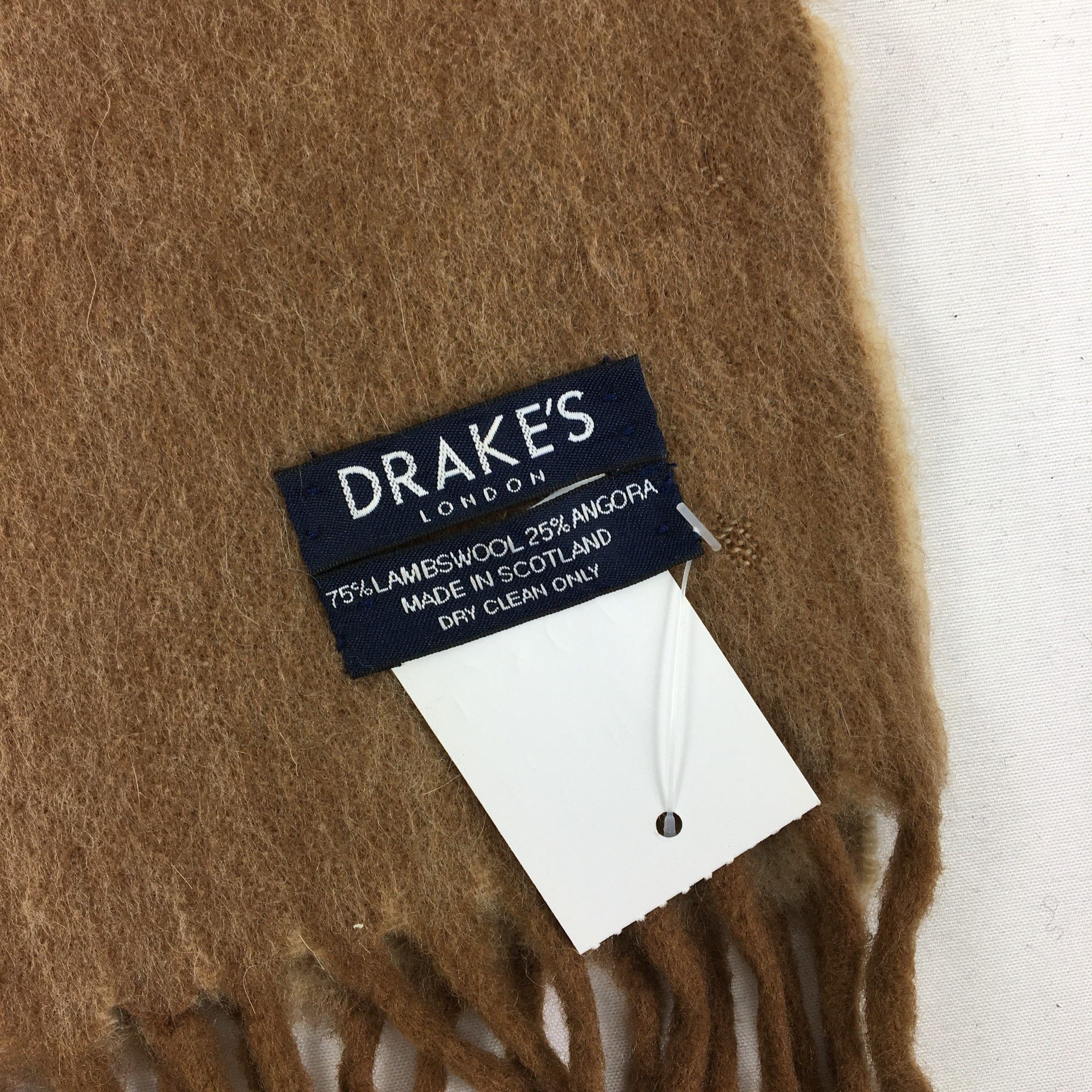 Drake Vintage Y2K Drakes Scarf Muffler Wool Cashmere Scarves Size ONE SIZE - 4 Thumbnail