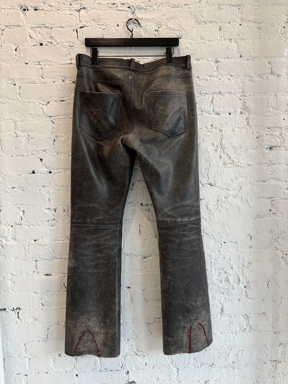 Enfants Riches Deprimes ERD REPAIRED LEATHER FLARES Size US 32 / EU 48 - 3 Thumbnail