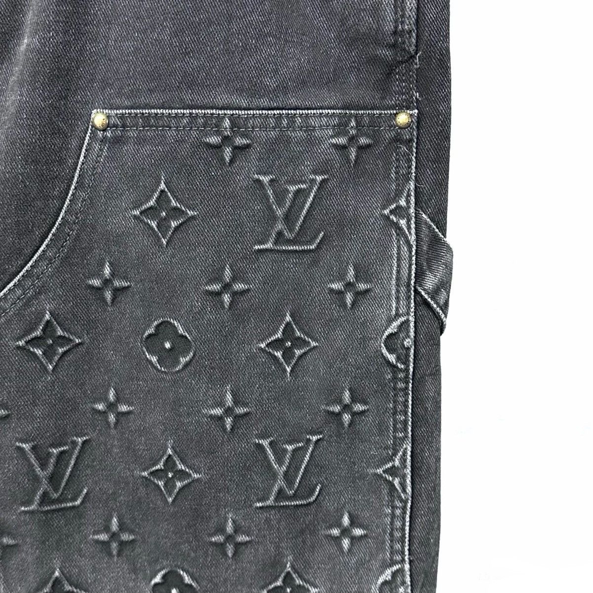 Louis Vuitton Louis Vuitton 32 Workwear Carpentry Monogram Denim Short Size US 32 / EU 48 - 3 Thumbnail