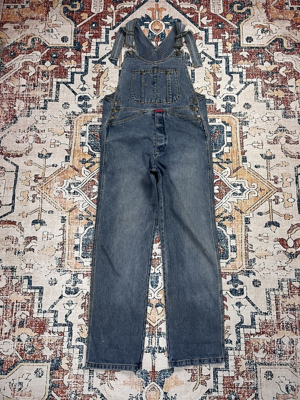 Marithe + Francois Girbaud Vtg Marithe Francois Girbaud Overall Denim Size US 33 - 17 Thumbnail