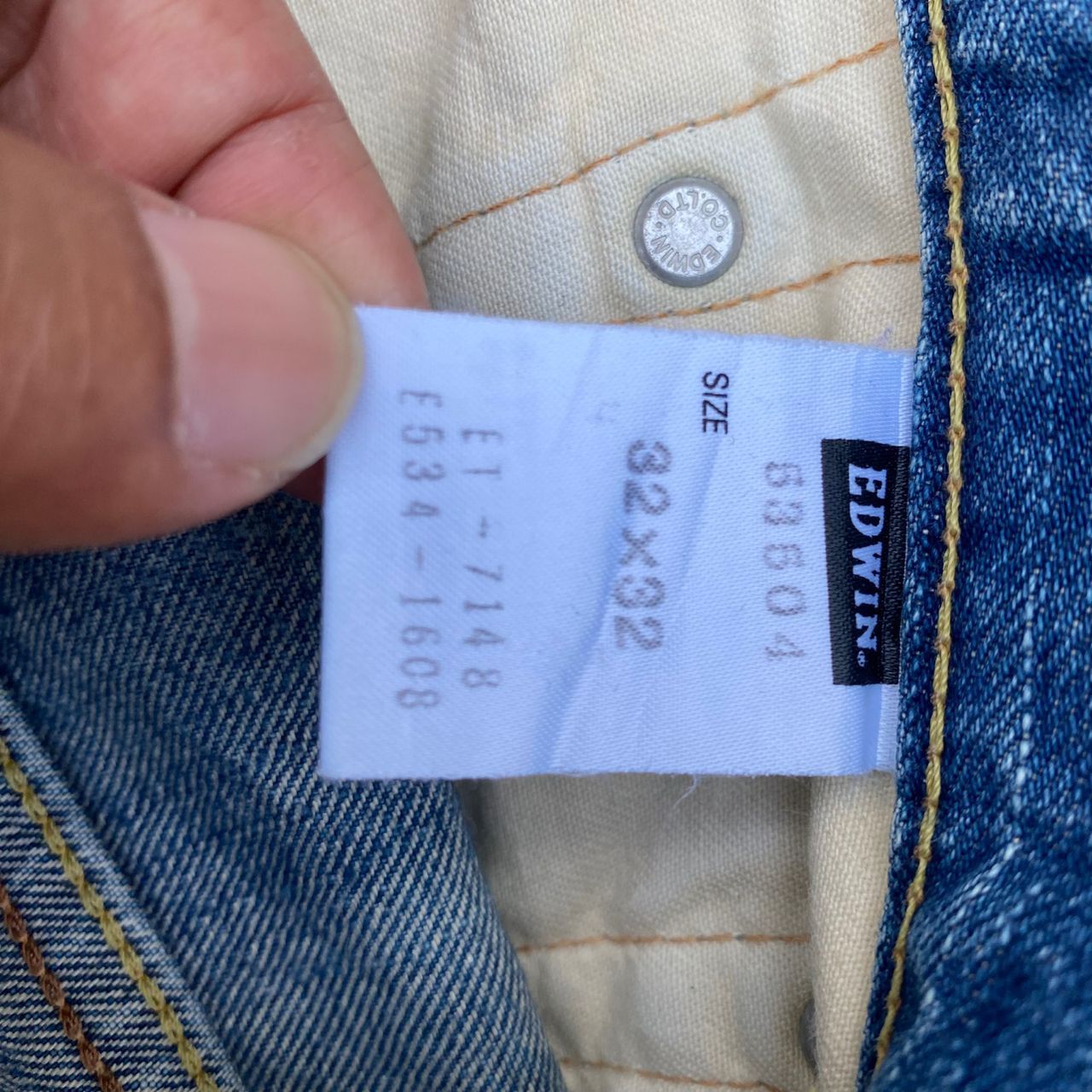 Edwin Vintage Edwin 504 Distressed Denim Kurt Cobain Style Size US 34 / EU 50 - 19 Thumbnail