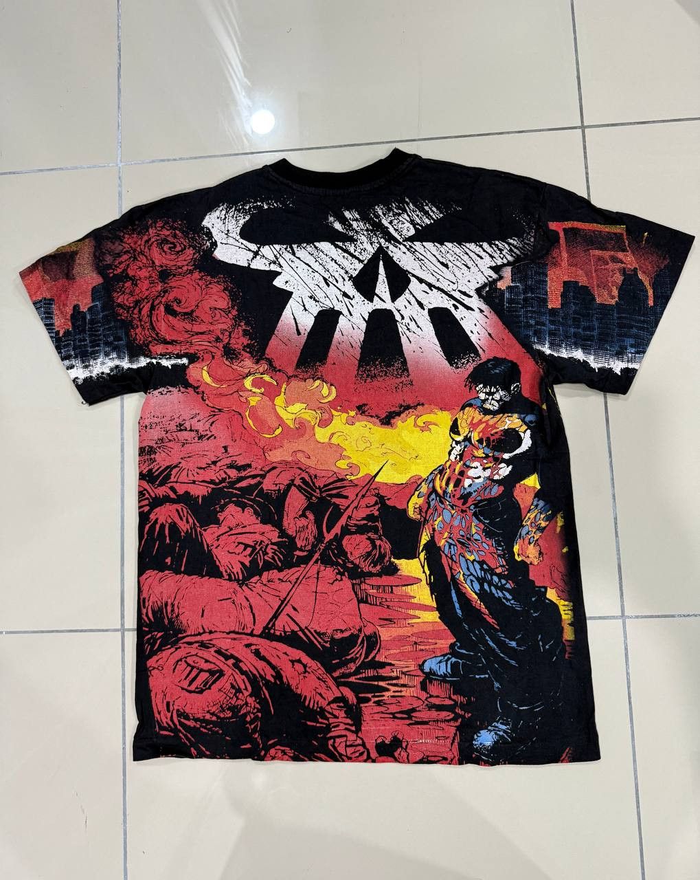 Vintage Vintage Bootleg The Punisher All Over Print Size US L / EU 52-54 / 3 - 3 Thumbnail