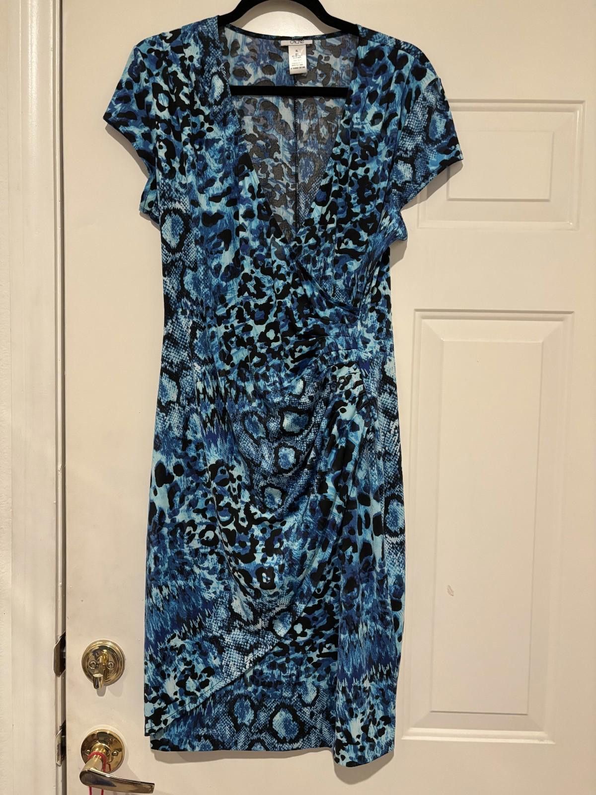 Womens sz XL Cache blue dress #500