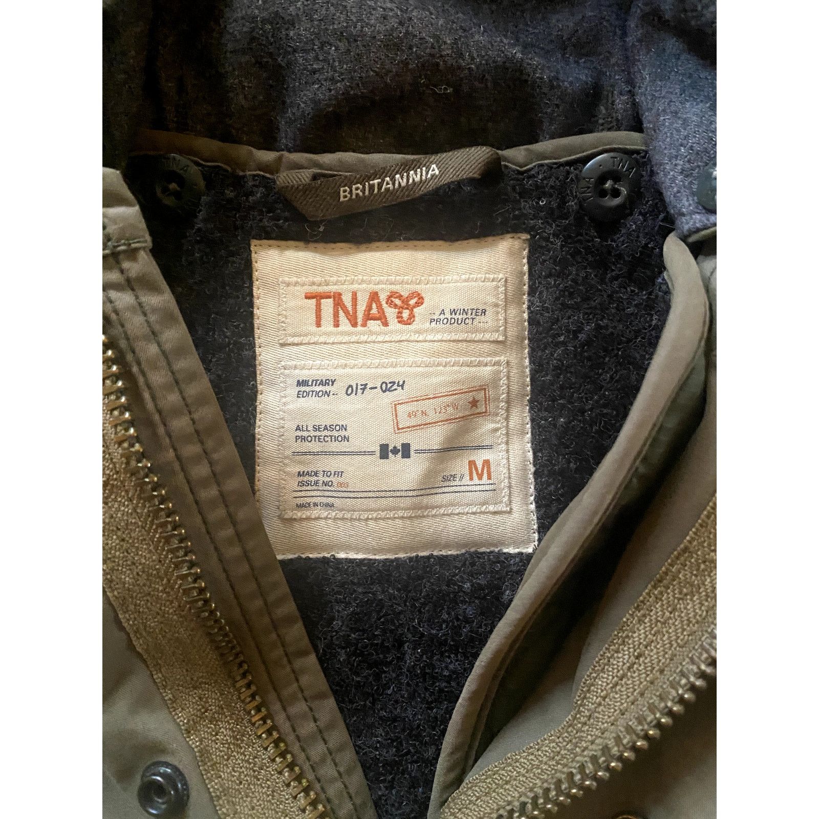 TNA Olive Green Aritzia TNA Brittania Parka Jacket Size M / US 6-8 / IT 42-44 - 3 Thumbnail