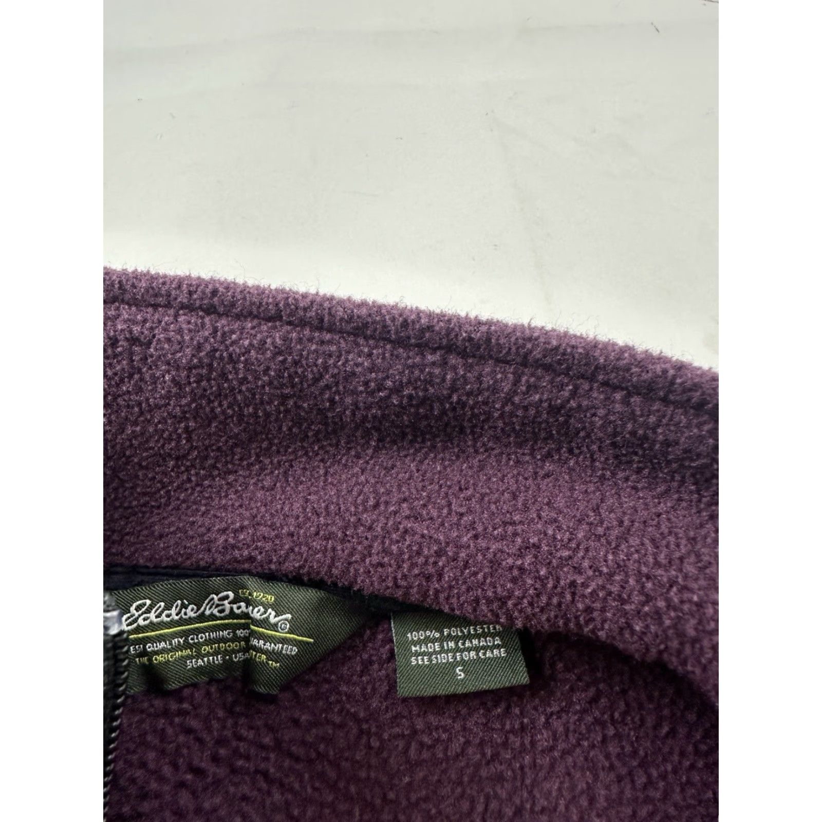Eddie Bauer Eddie Bauer Jacket Womens Small Purple Full Zip Fleece Coat Size S / US 4 / IT 40 - 4 Thumbnail