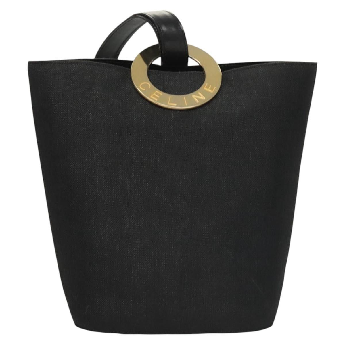 Celine CELINE Shoulder Bag Canvas Black Gold Size ONE SIZE - 2 Thumbnail