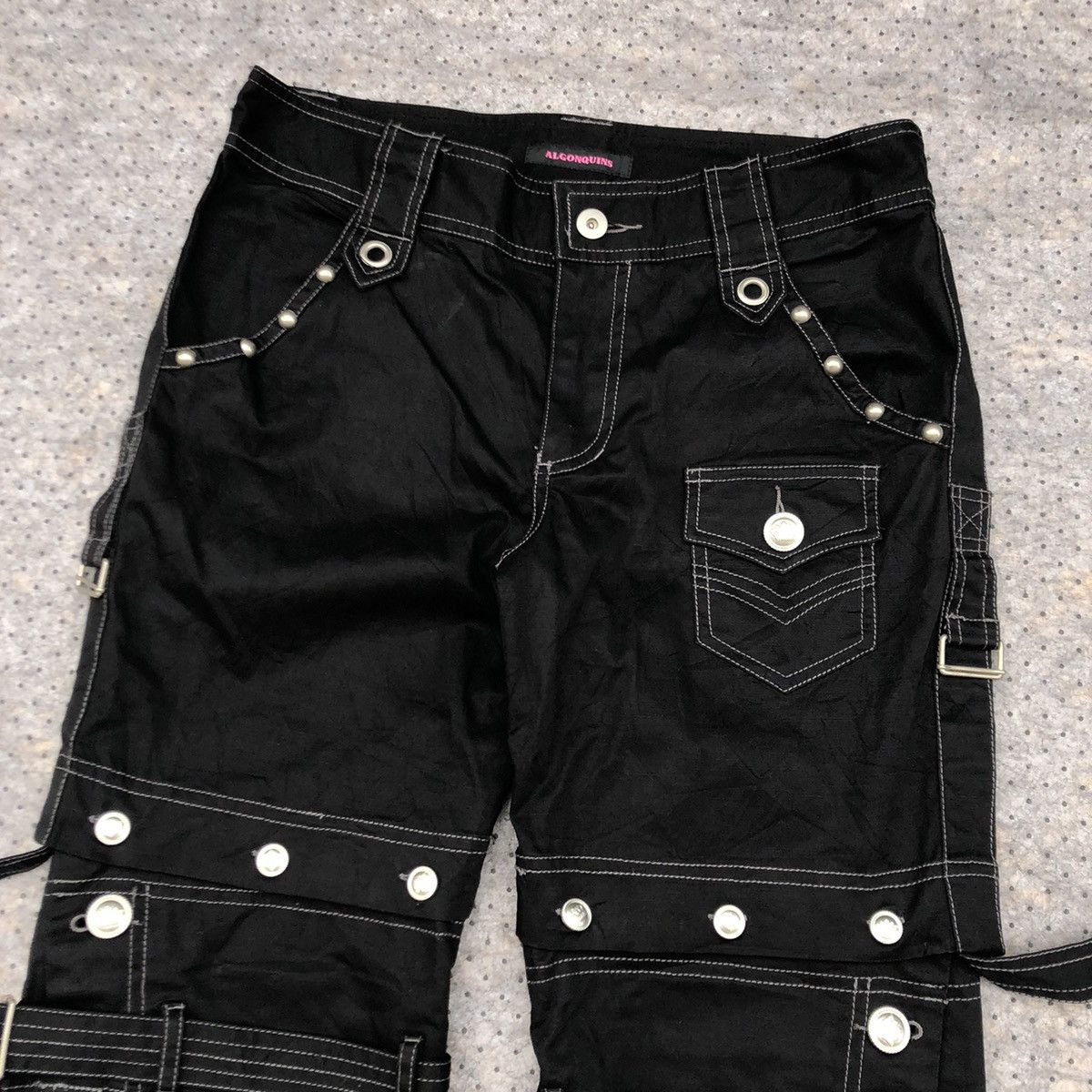 Japanese Brand Algonquins Studded Bondage Multi Pants Size 30" / US 8 / IT 44 - 3 Thumbnail