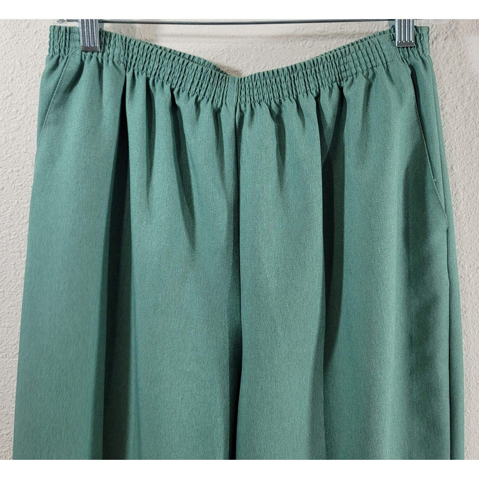 Other Draper's & Damon's Green Elastic Waist Pull Dress Pants 12P Size 34" / US 12 / IT 48 - 5 Thumbnail