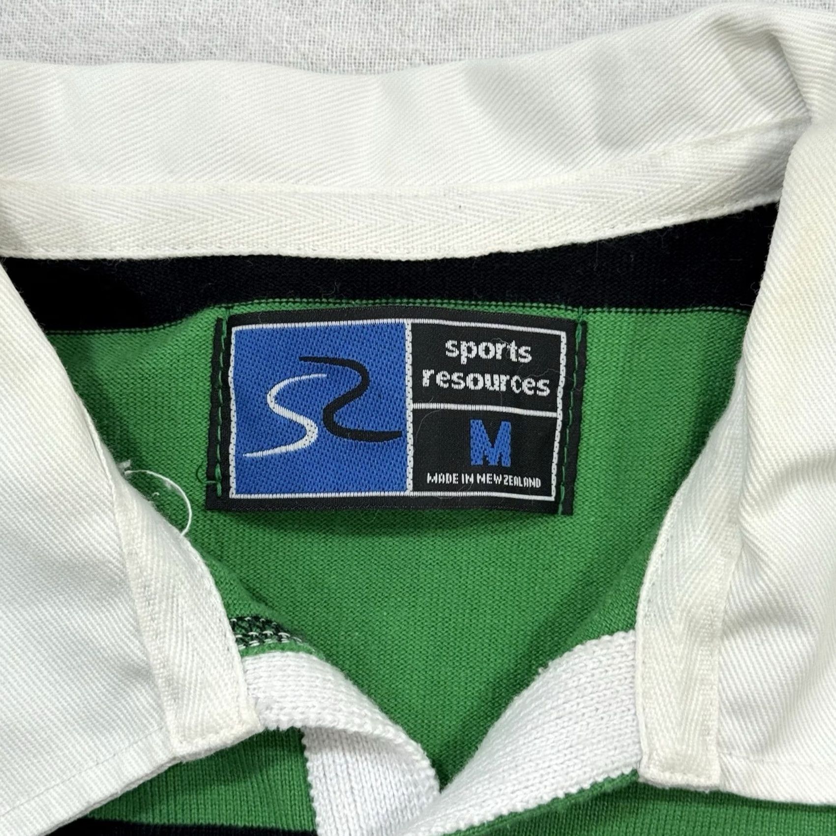 Vintage VINTAGE Sports Resources Polo Shirt Men’s Medium Striped Green Rugby Jersey 80s Size US M / EU 48-50 / 2 - 3 Thumbnail