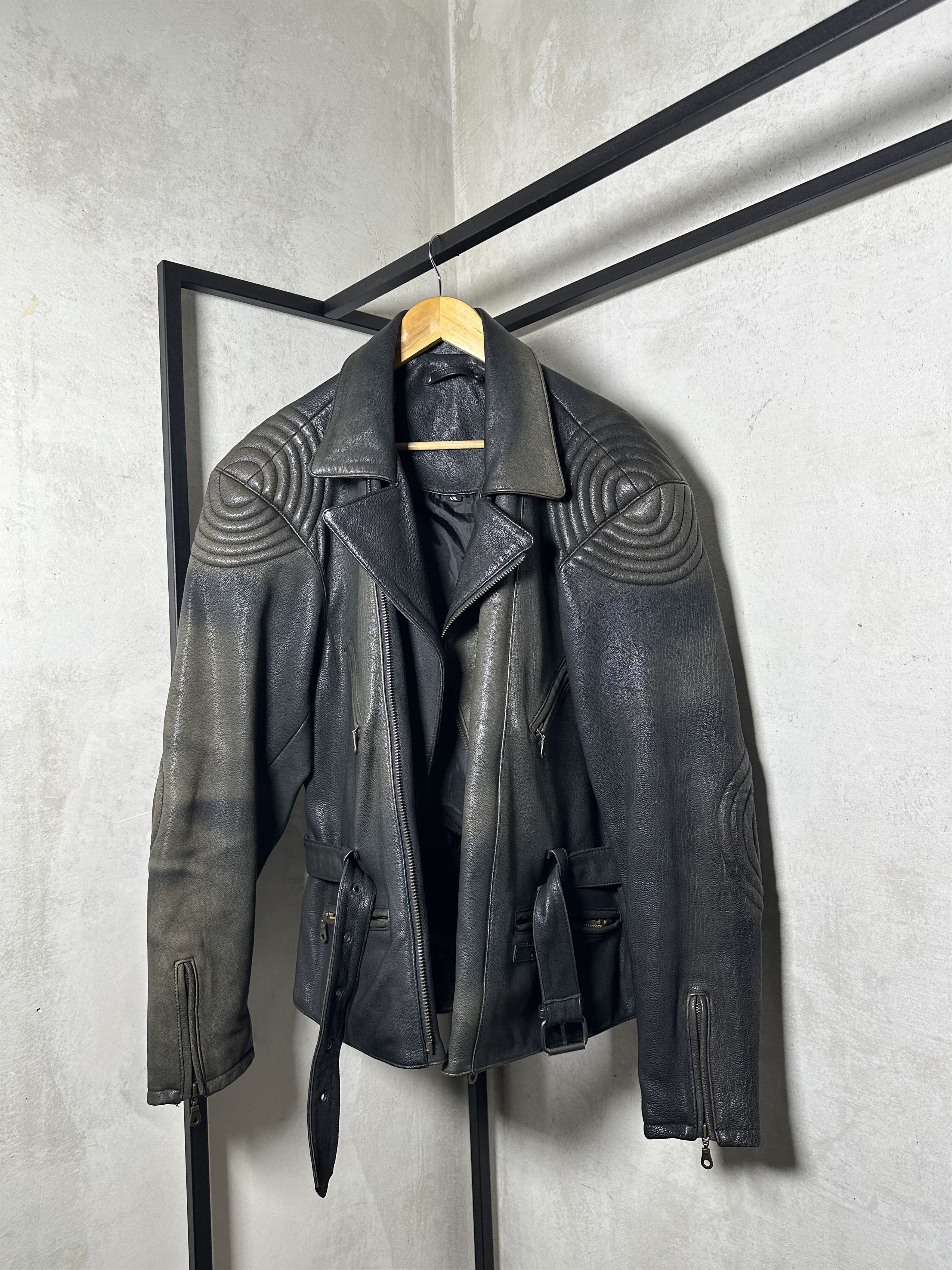 Genuine Leather Genuine Leather Belted Jacket Size US XL / EU 56 / 4 - 1 Thumbnail