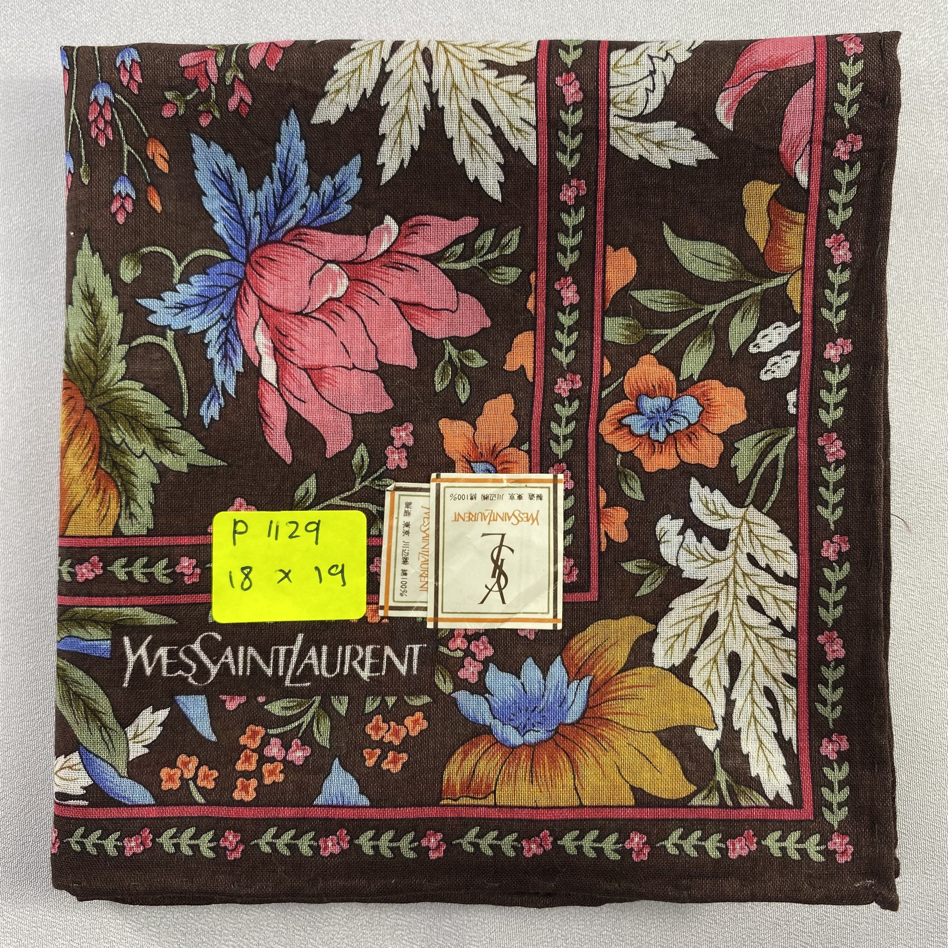Vintage NWT Yves Saint Laurent Handkerchief / Neckerchief-P1129 Size ONE SIZE - 5 Thumbnail