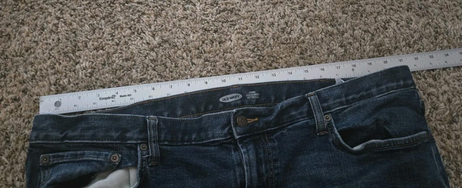 Old Navy Old Navy Jeans 42W x 30L Straight Leg Denim Blue Jean Built Size US 42 / EU 58 - 8 Thumbnail