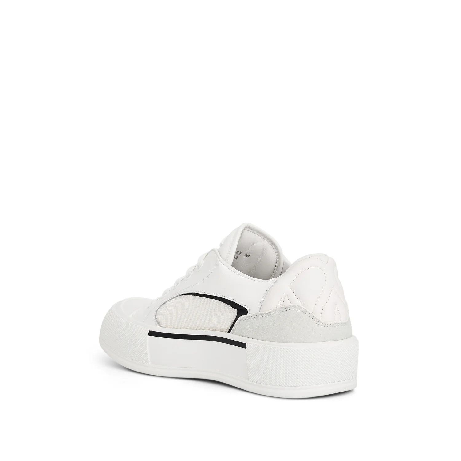 Alexander McQueen o1mris0824 Sneaker in Black & White Size US 11 / EU 44 - 3 Thumbnail