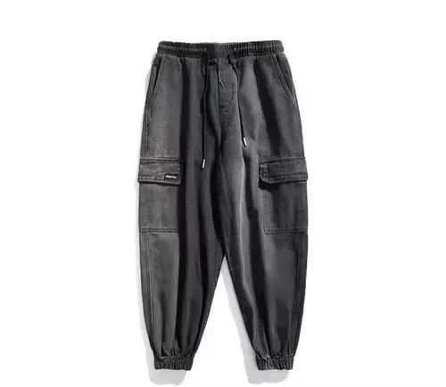 Japanese Brand 21SS Indigo Union Japan Black Denim Faded Jogger Pants Size US 30 / EU 46 - 1 Thumbnail