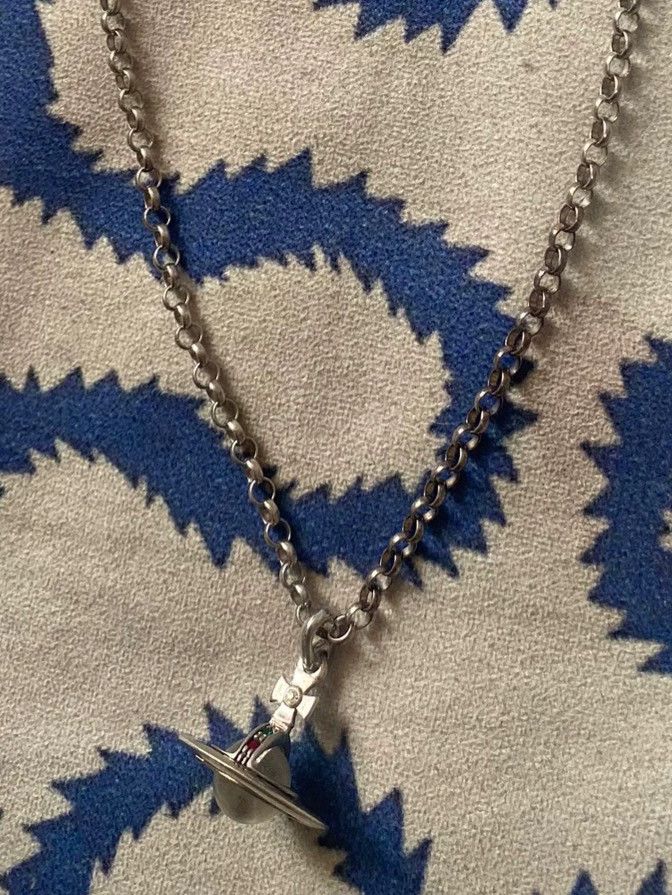 Vivienne Westwood Vivienne Westwood Silver Orb Pendant Necklace - dmc Size ONE SIZE - 1 Thumbnail