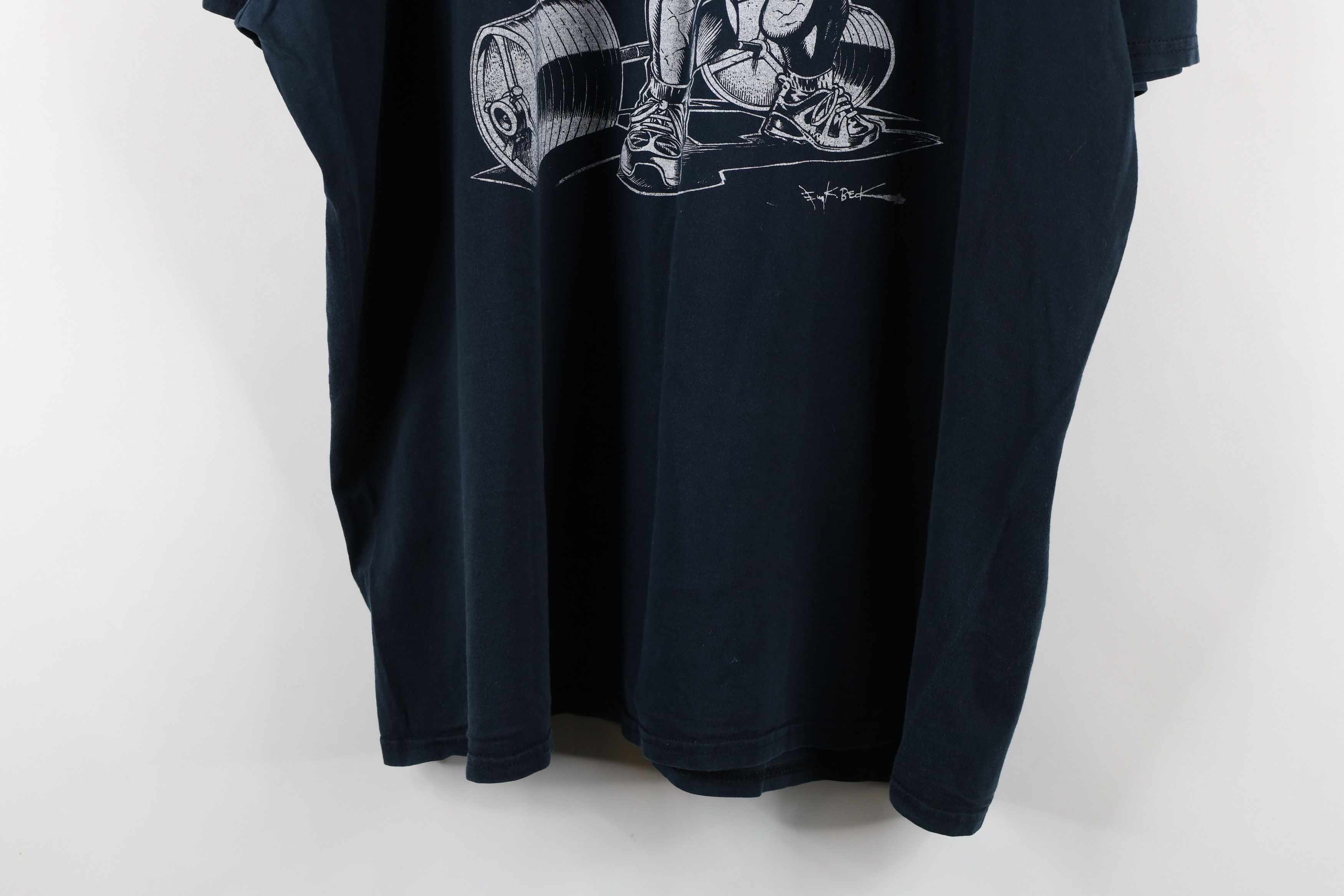 Vintage Vintage Streetwear Asylum Fire Flames Monster Gym T-Shirt Size US XXL / EU 58 / 5 - 14 Thumbnail