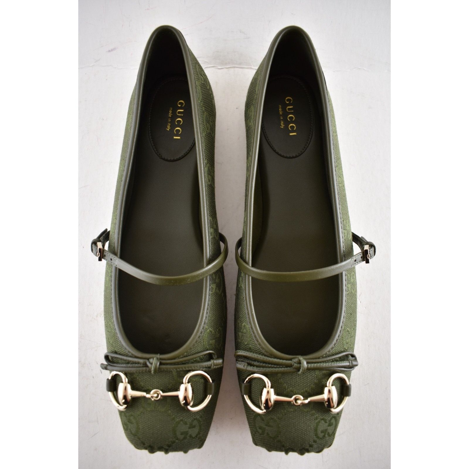 Gucci Gucci Green Horsebit Maryjane Ballerina Ballet Flat 37 Size US 7 / IT 37 - 11 Thumbnail
