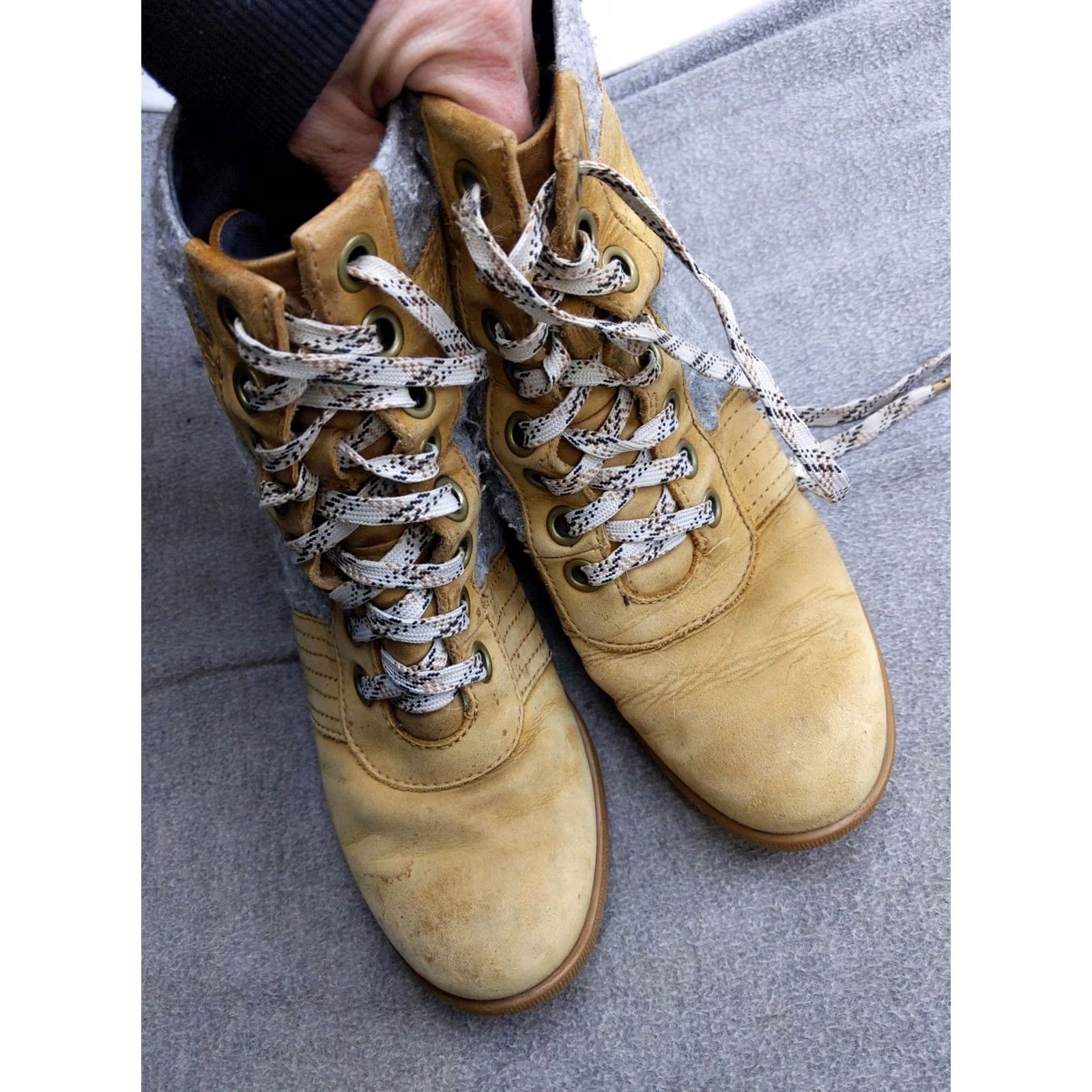 SOREL Sorel Boots Womens 7 Brown Leather Snow Ankle Wedge Lace Up NL3376-224 Size US 7 / IT 37 - 3 Thumbnail