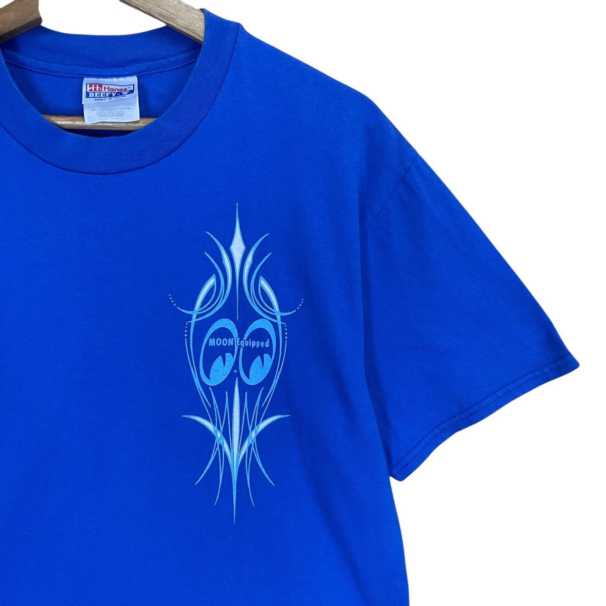 Japanese Brand Vintage 90s Moon Eyes Big Logo Shortsleeve Tee Size US M / EU 48-50 / 2 - 7 Thumbnail