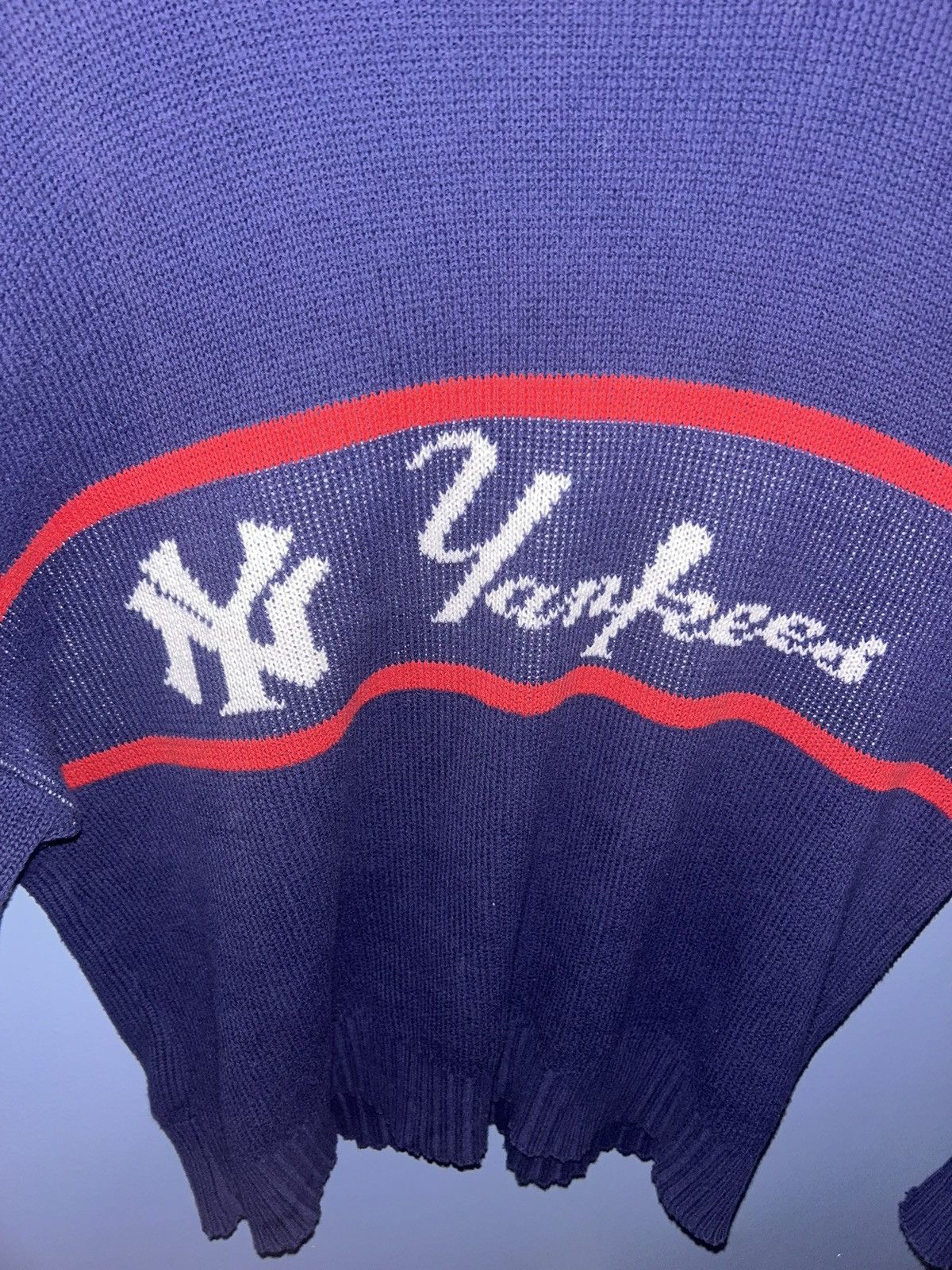 New York Yankees Cliff Engle X New York Yankees Knit Sweater Size US L / EU 52-54 / 3 - 3 Thumbnail