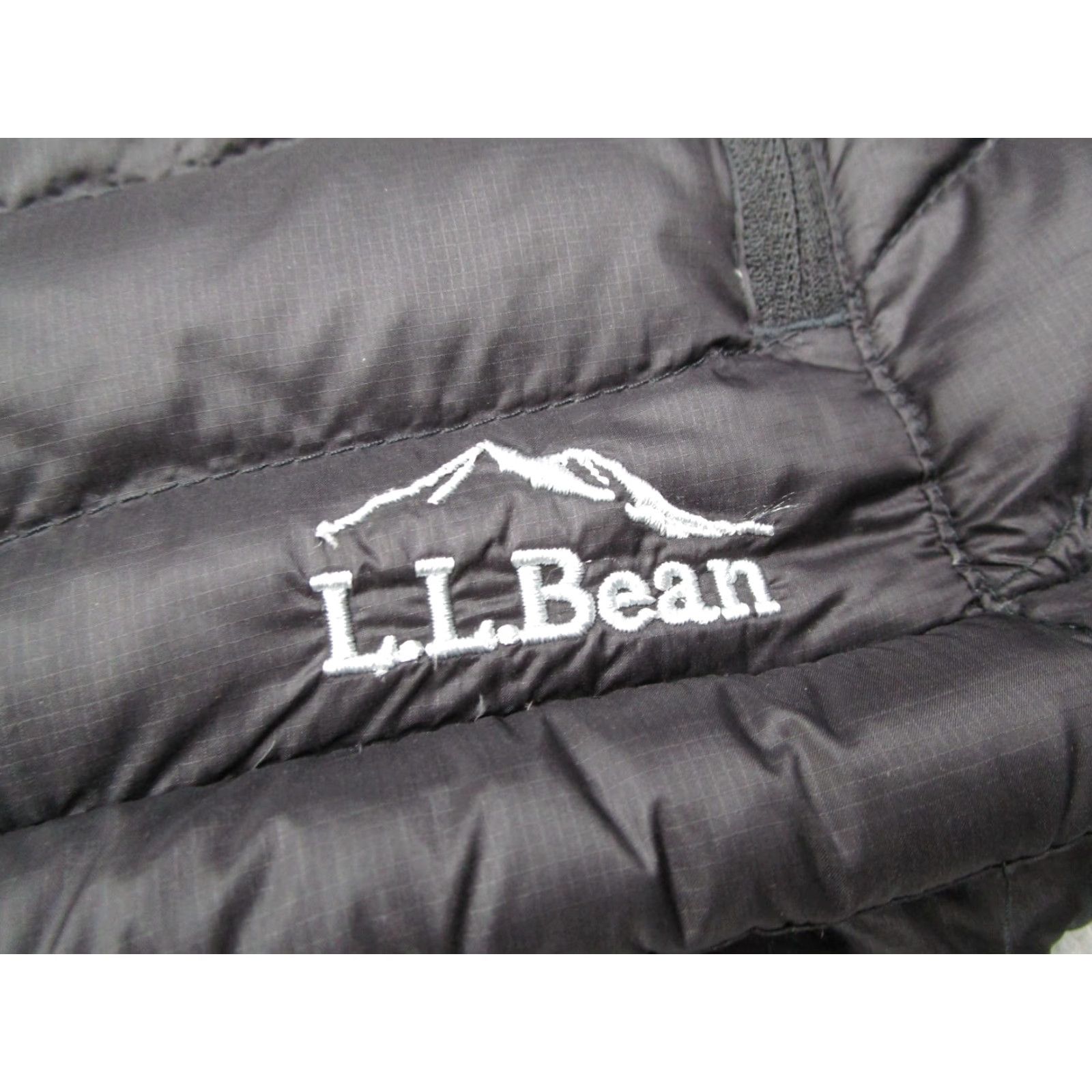 LL Bean Vest Women Small Black Down Packagle Downtek Full Zip Hike Travel Puffer