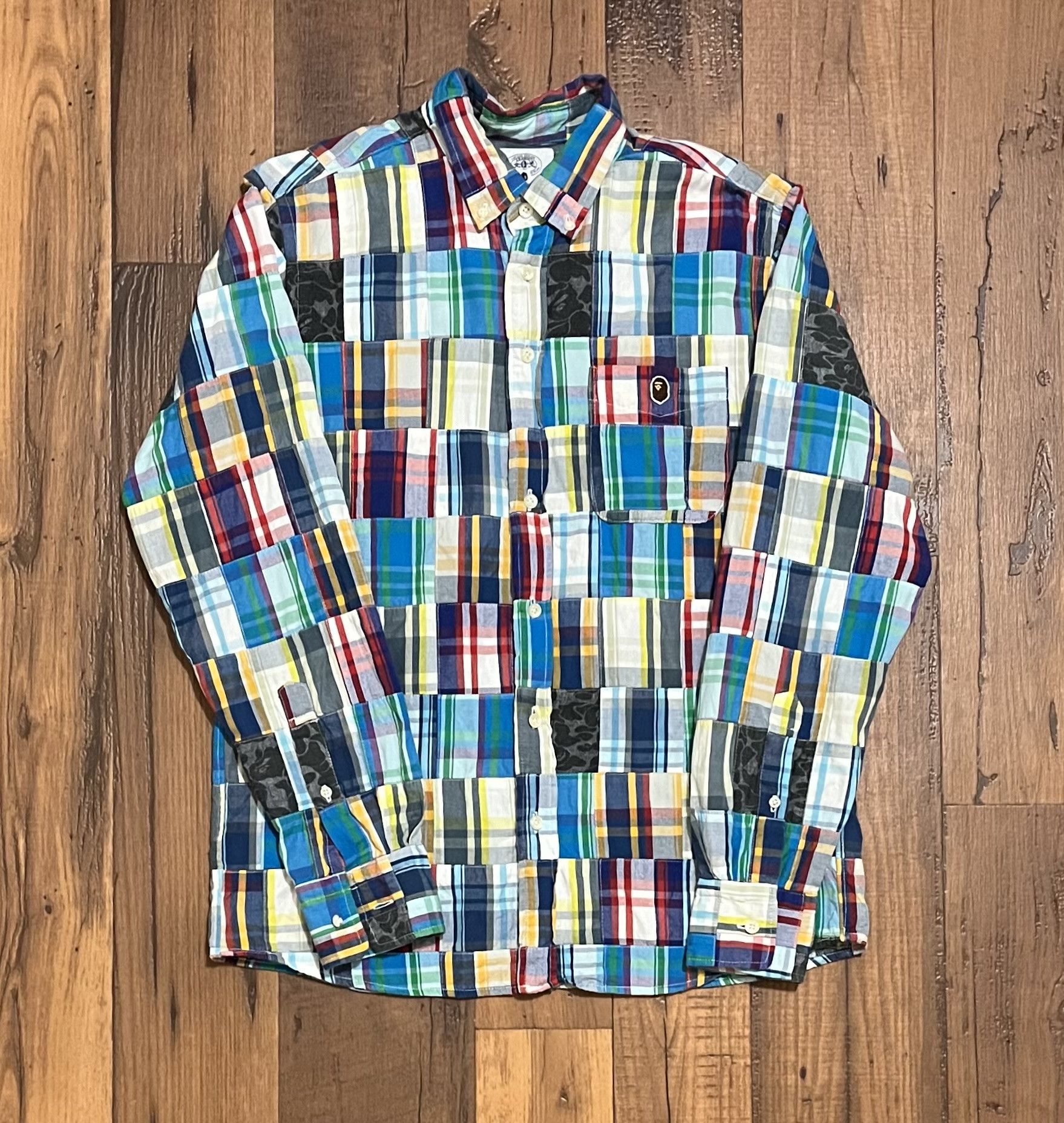 Bape Bape camo Long sleeve Button Up Shirt Size US M / EU 48-50 / 2 - 1 Thumbnail