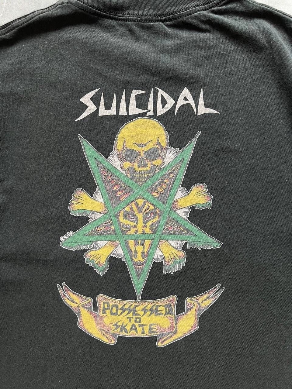 Designer × Vintage SUICIDAL SKATES GRAPHIC Tee VINTAGE SKATEBOARDING brand usa Size US M / EU 48-50 / 2 - 3 Thumbnail