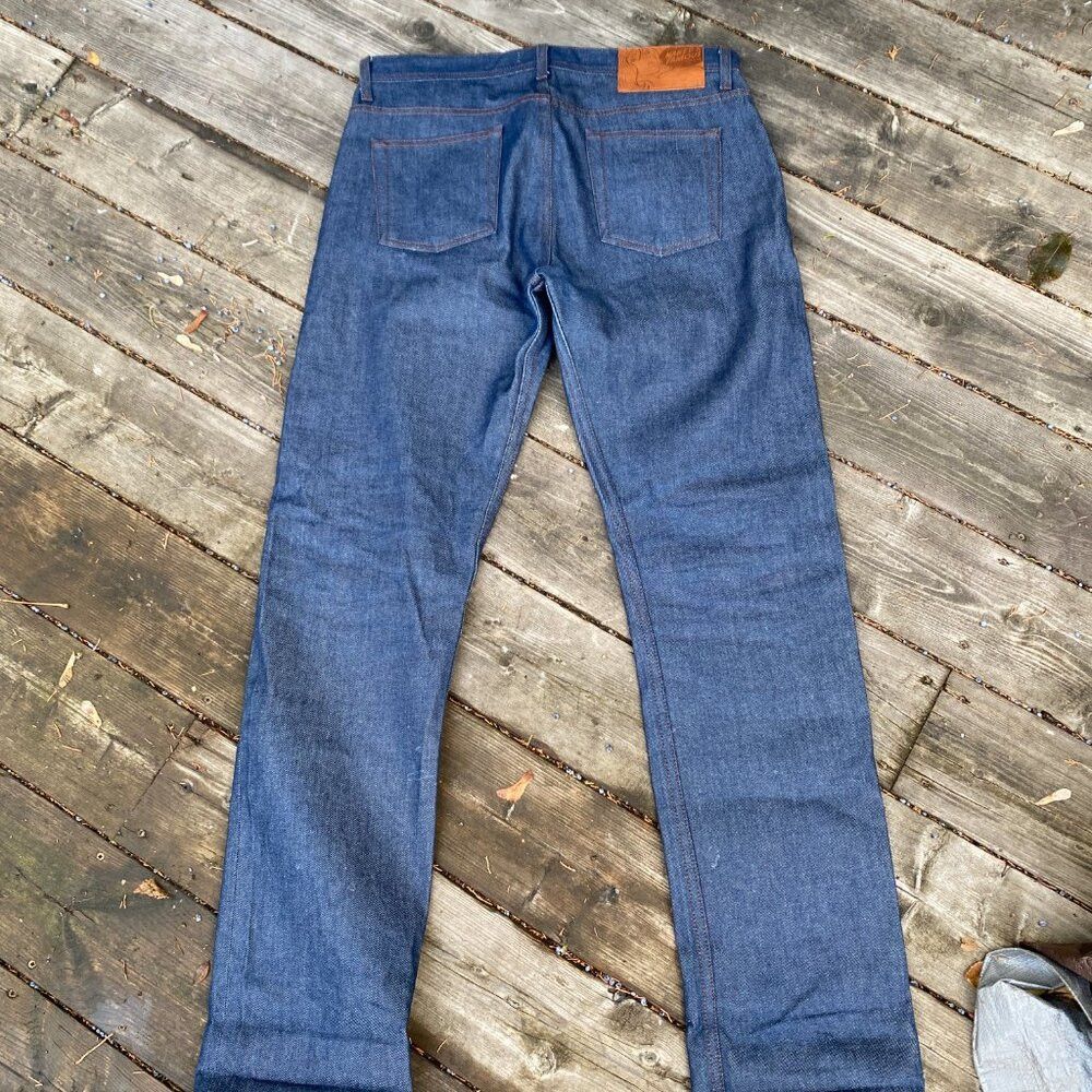 Naked & Famous Naked & Famous Natural Indigo Selvedge Weird Guy Size 34 Bl Size US 34 / EU 50 - 8 Thumbnail
