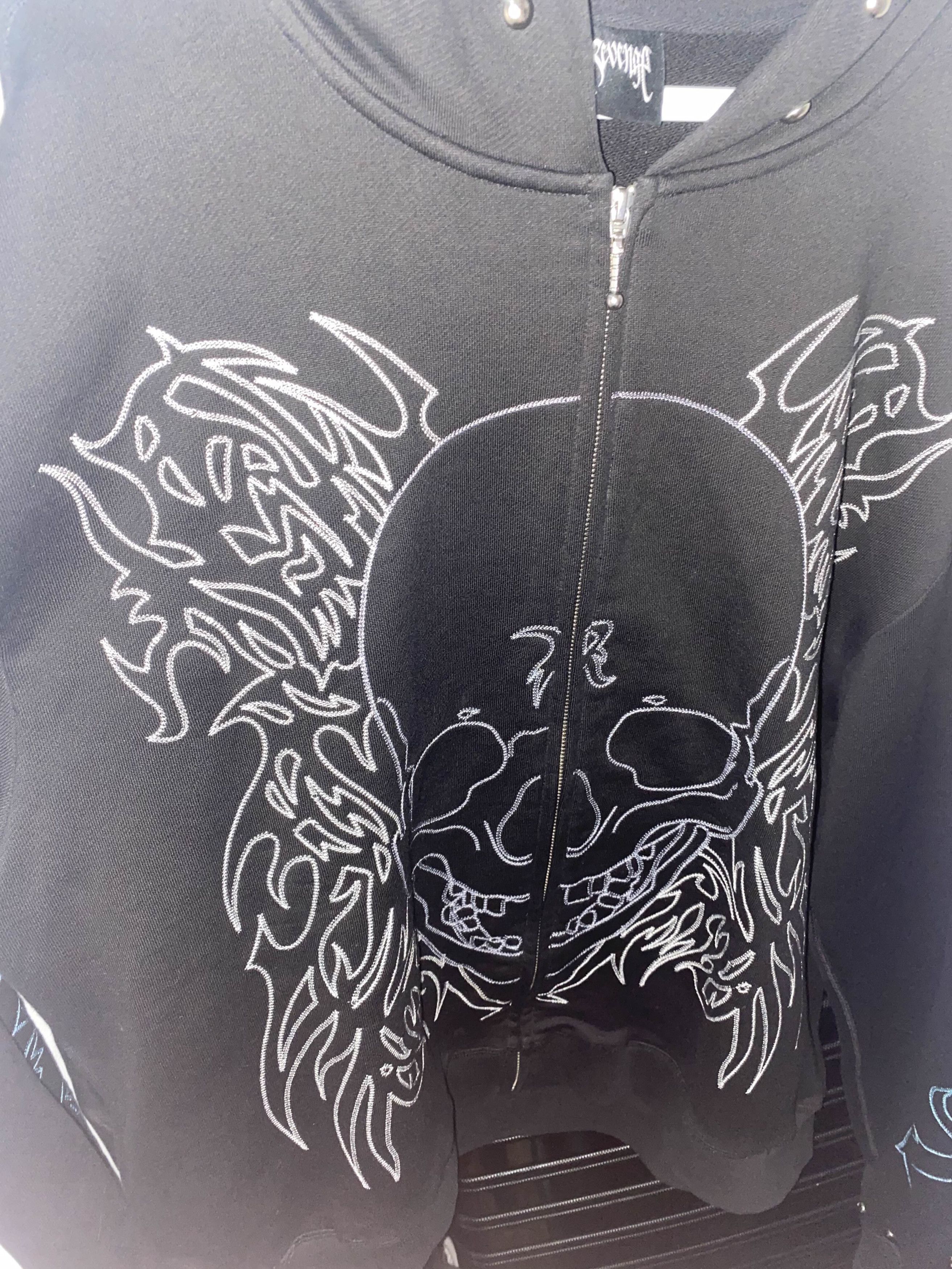 Revenge RARE Revenge Tribal Skull Studded Zip (Members Only) Size US XL / EU 56 / 4 - 3 Thumbnail