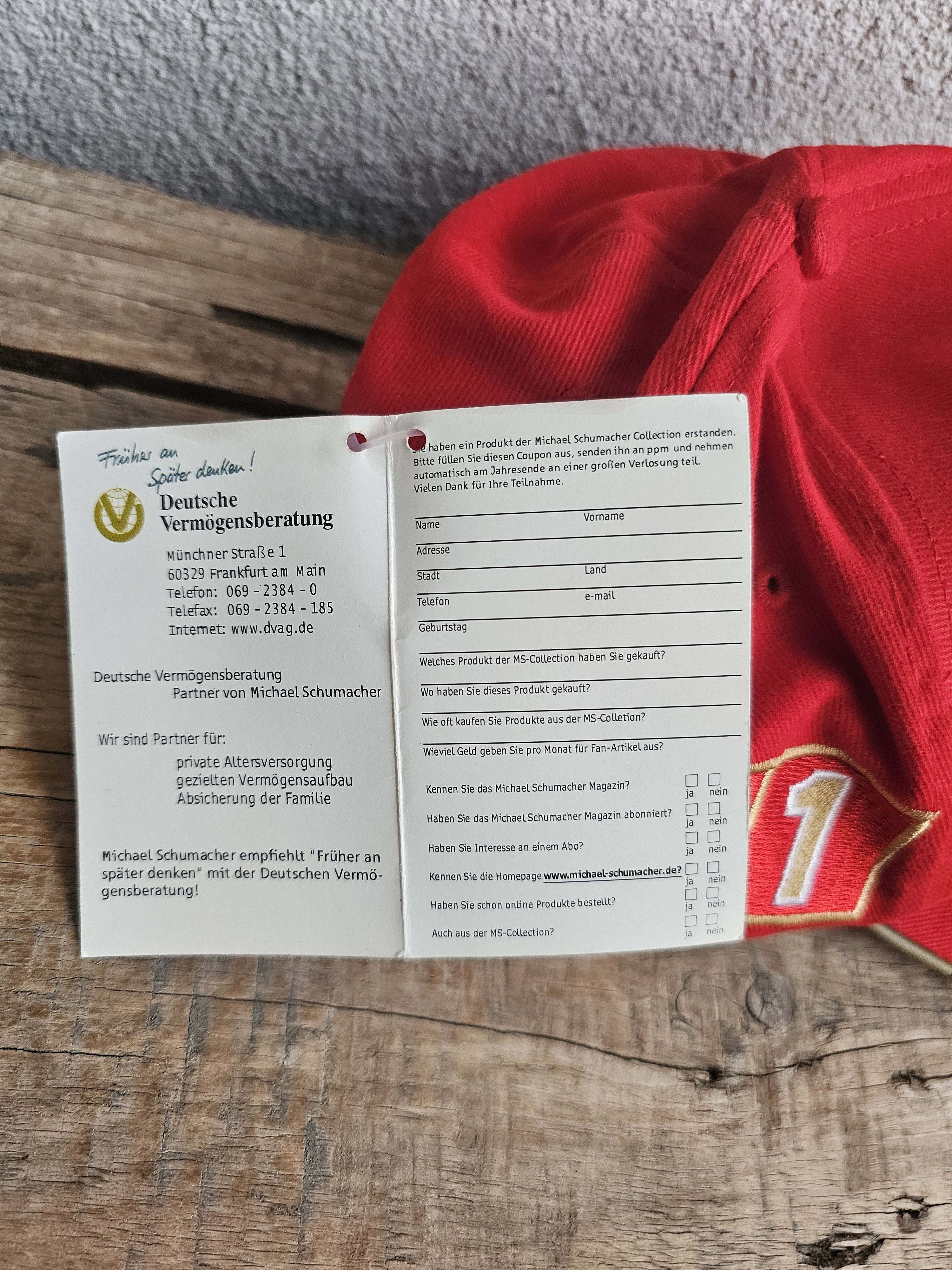 Ferrari Michael Schumacher F1 2001 Championship Hat Size ONE SIZE - 7 Thumbnail
