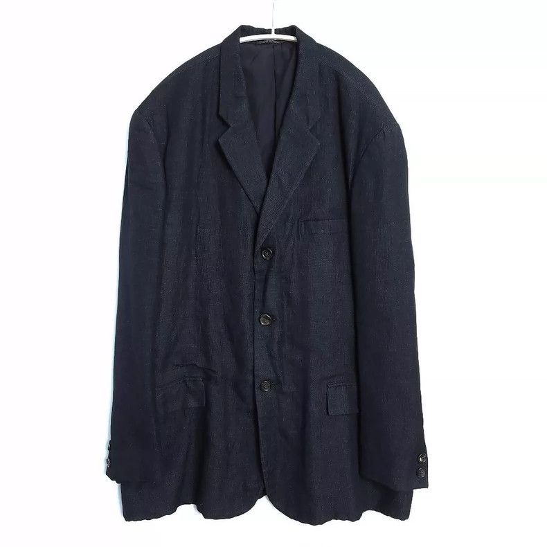 Yohji Yamamoto Yohji Yamamoto 1998ss silky linen silhouette jacket Size US M / EU 48-50 / 2 - 2 Thumbnail