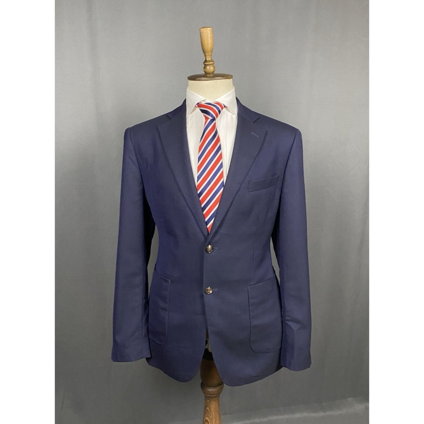 Hardy Amies Hardy Amies Men's Summer Wool Blazer Sportcoat Jacket Size Size 54R - 1 Thumbnail