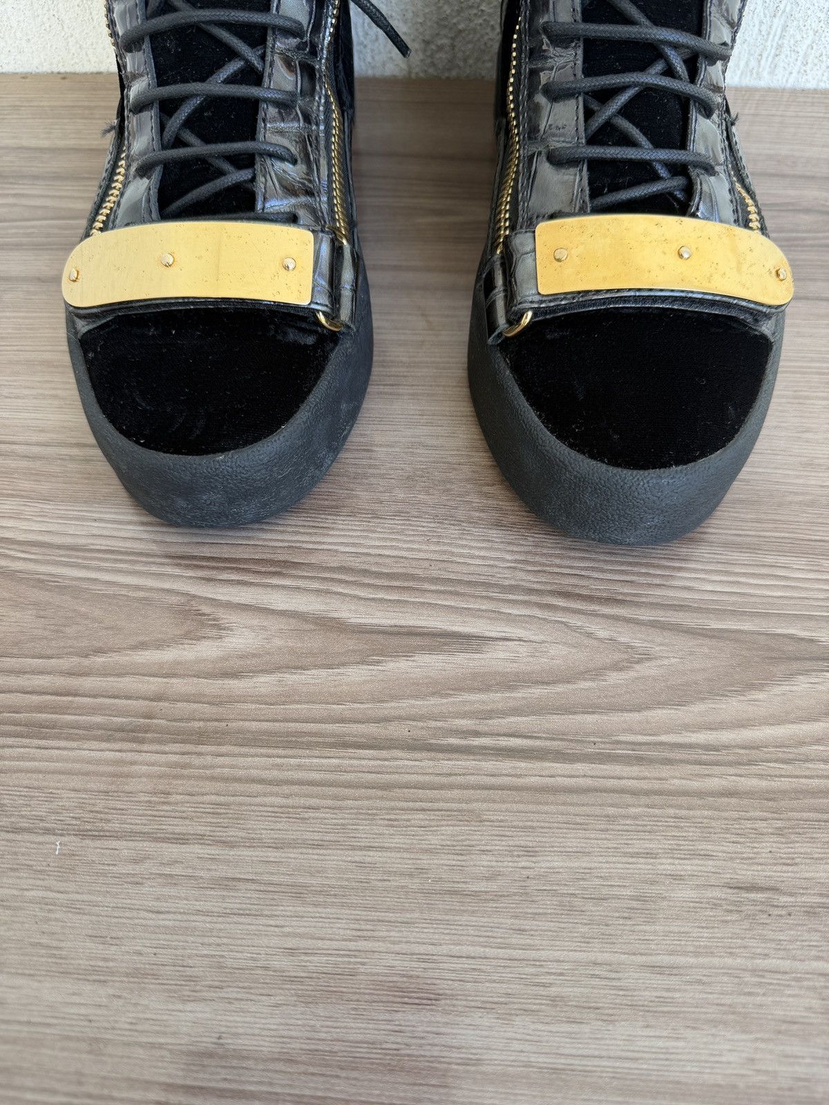 Giuseppe Zanotti croc embossed coby sneaker Size US 8 / EU 41 - 6 Thumbnail