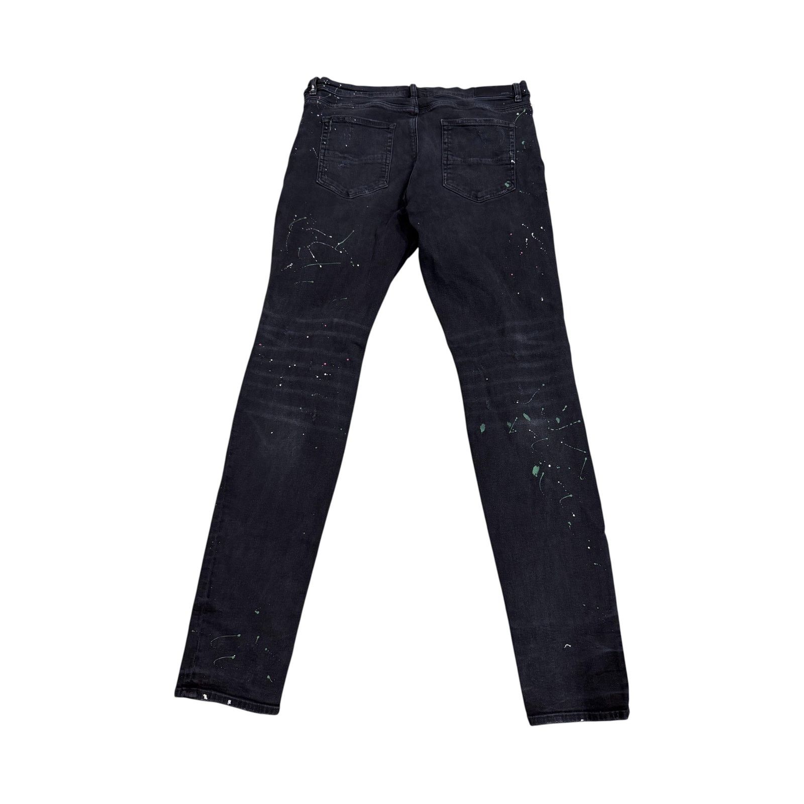 Amiri Amiri Swan Patch Black Wash Jeans Size US 38 / EU 54 - 2 Thumbnail
