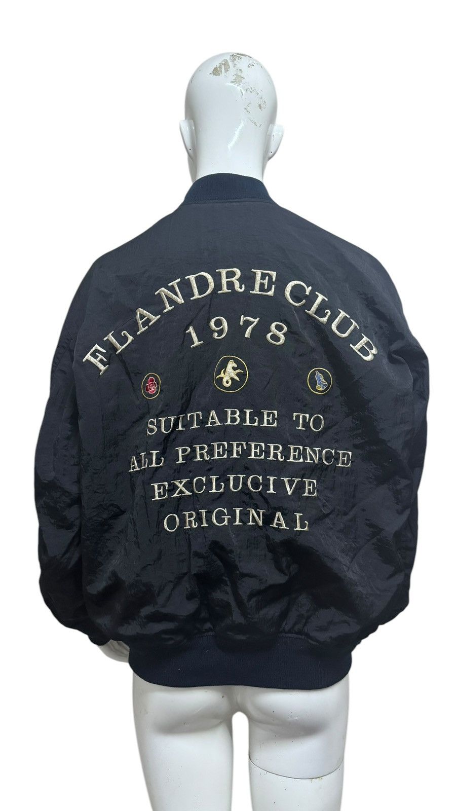 Japanese Brand × Vintage Flandre Club 1978 Reversible Bomber Jacket Size US M / EU 48-50 / 2 - 1 Thumbnail
