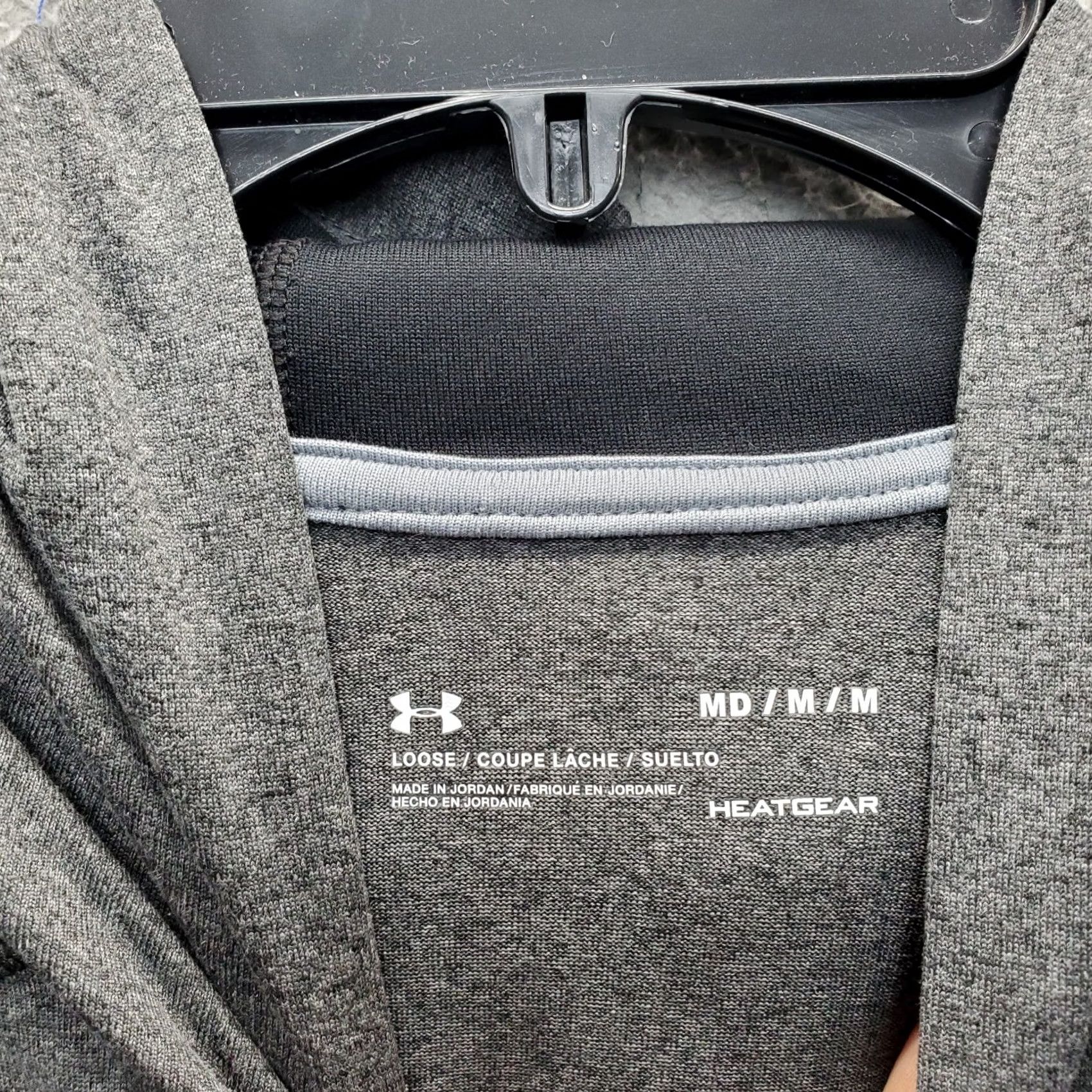 Under Armour Under Armour Tech Hoodie Mens M Gray Regular Fit HeatGear Long Sleeve Logo Hoodie Size US M / EU 48-50 / 2 - 5 Thumbnail