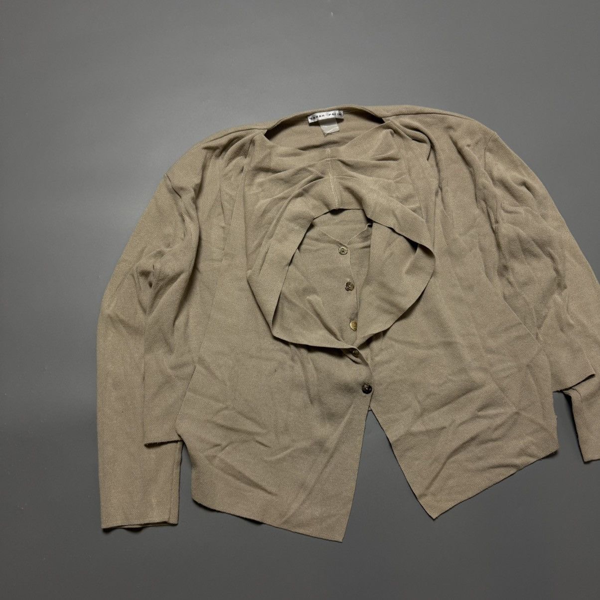 Sarah Pacini Avant Garde Asymmetrical Blouse Sarah Pacini Size S / US 4 / IT 40 - 2 Thumbnail