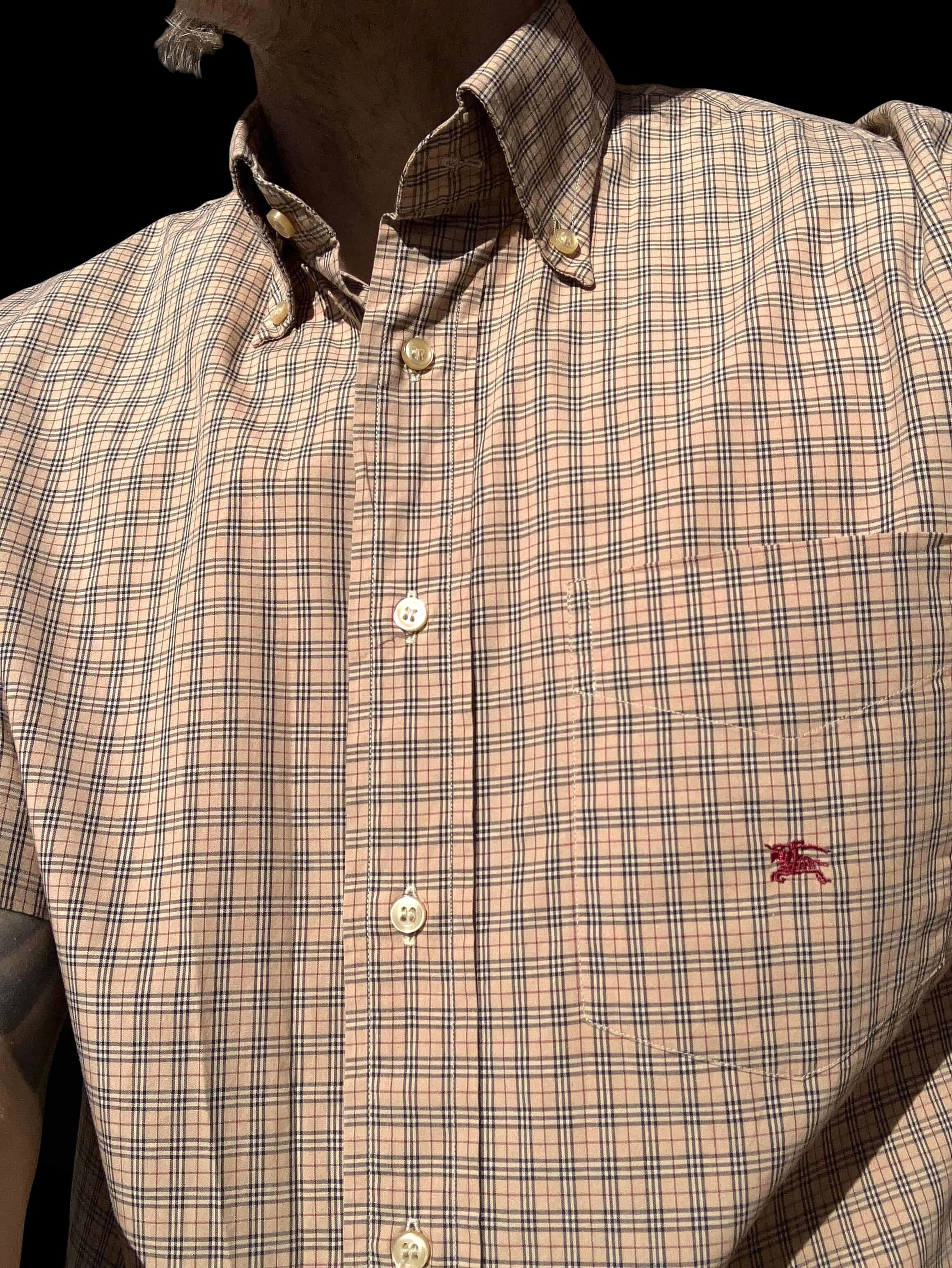 Burberry Burberry London Men's Nova Check Plaid Button Shirt Size 3 L Size US L / EU 52-54 / 3 - 6 Thumbnail