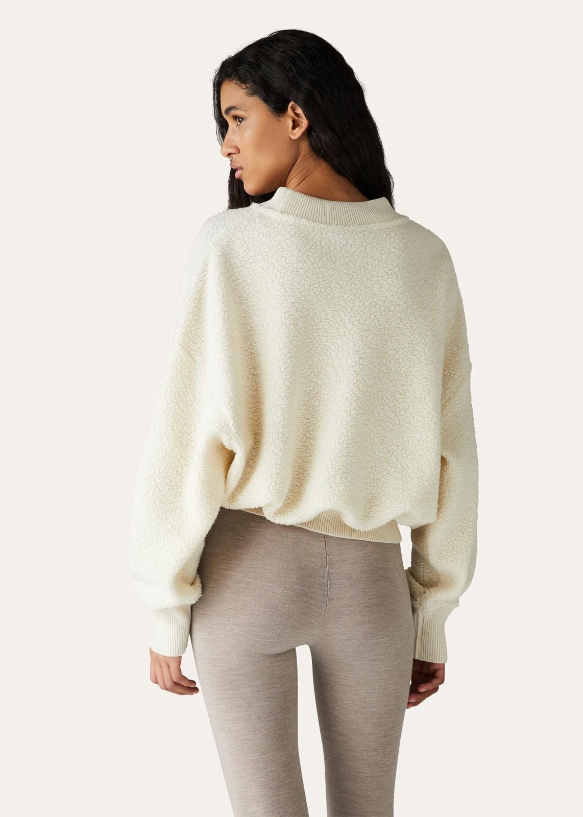 Loro Piana o1srvl11e1124 Cocooning Cropped Crew-Neck Sweatshirt Size S / US 4 / IT 40 - 5 Thumbnail