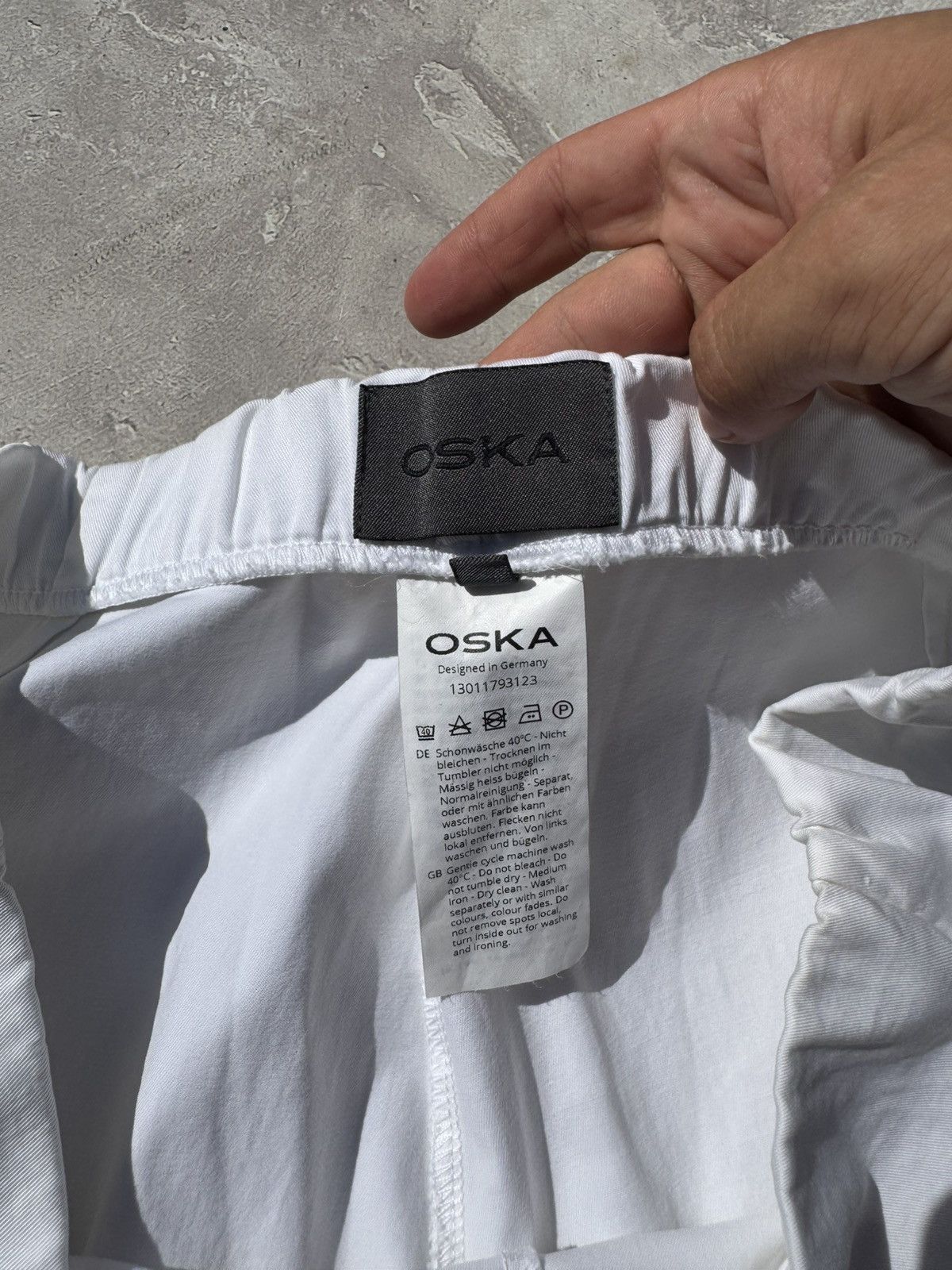 OSKA OSKA White Baggy Chino Pants Size 36" / US 14 / IT 50 - 6 Thumbnail