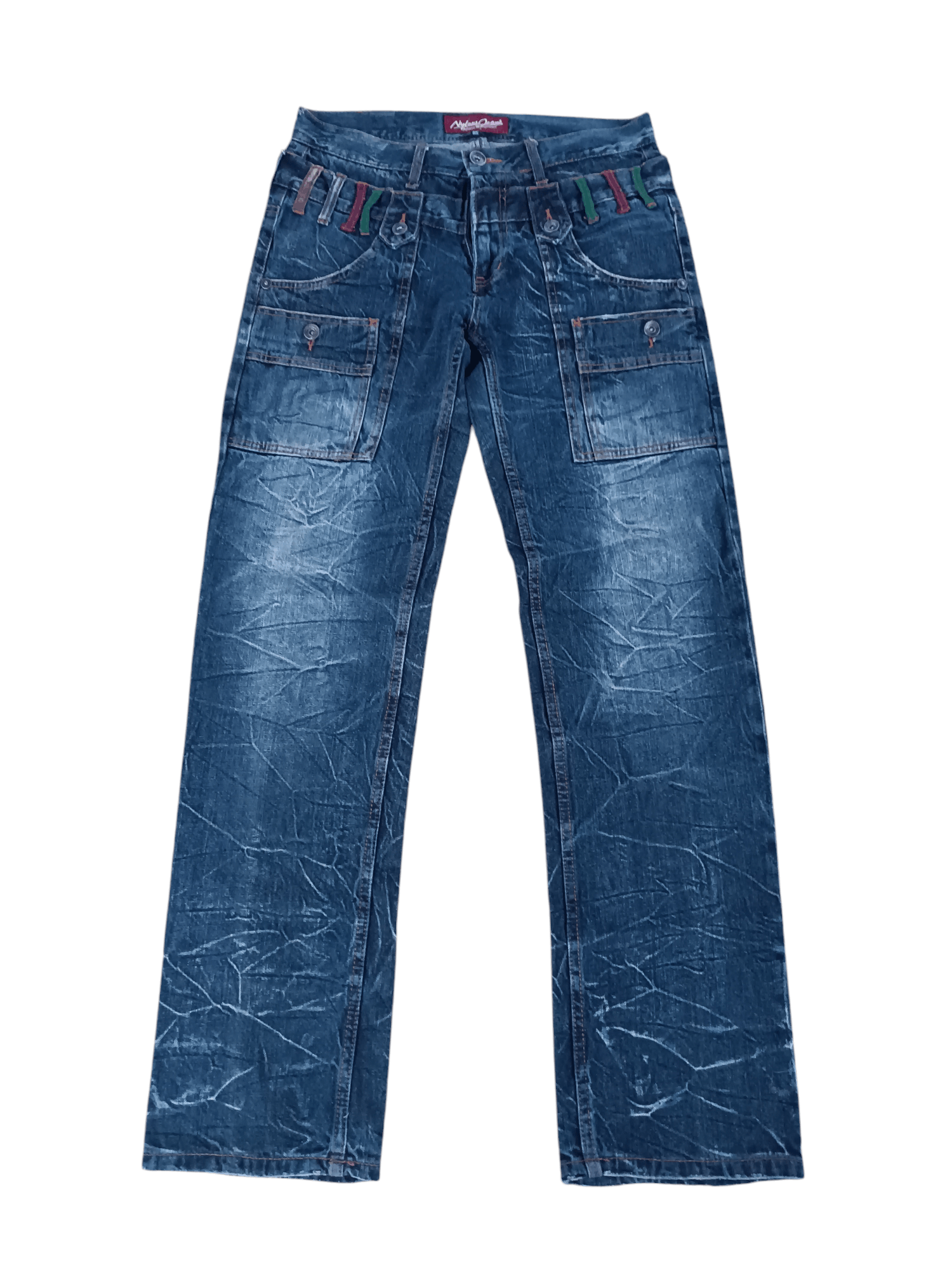 20471120 SICK DOUBLE WAIST Y2K NYLAUS BUSH PANT PUNK GRUNGE STYLE Size US 32 / EU 48 - 5 Thumbnail