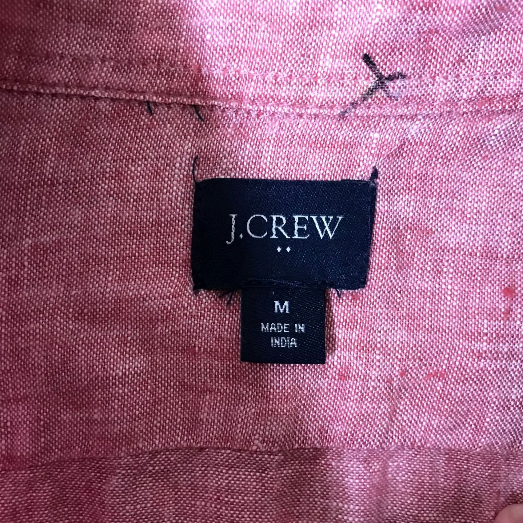 J.Crew J.CREW Mens M Pink Long Sleeve Button-Up Shirt with Pocket Size US M / EU 48-50 / 2 - 7 Thumbnail