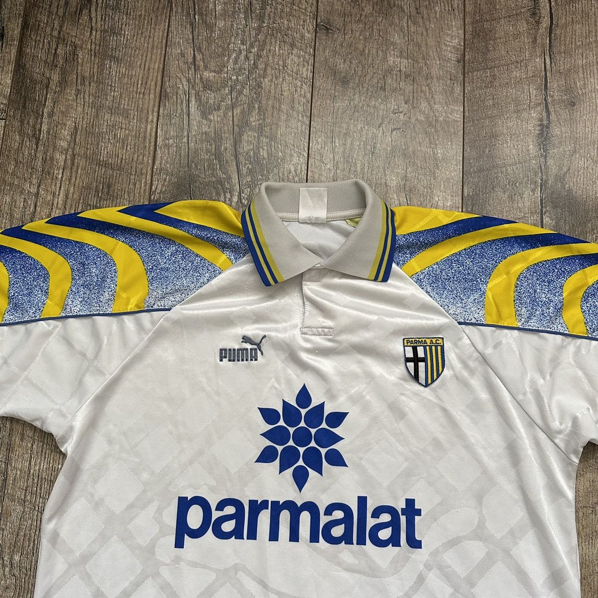 Puma 1995/97 Puma Parma AC Home Soccer Jersey/Shirt Size US XL / EU 56 / 4 - 2 Thumbnail