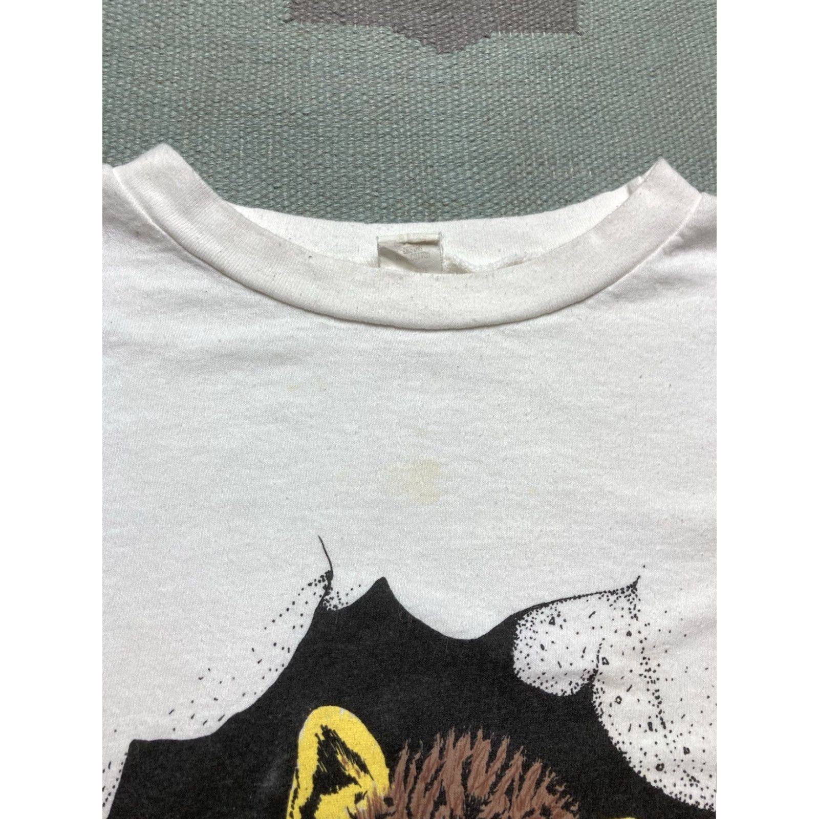 Vintage VINTAGE 80s 90s T SHIRT Peace Tiger Cub Animal Tee Oversized XL Long Men White shirt Size US XL / EU 56 / 4 - 6 Thumbnail