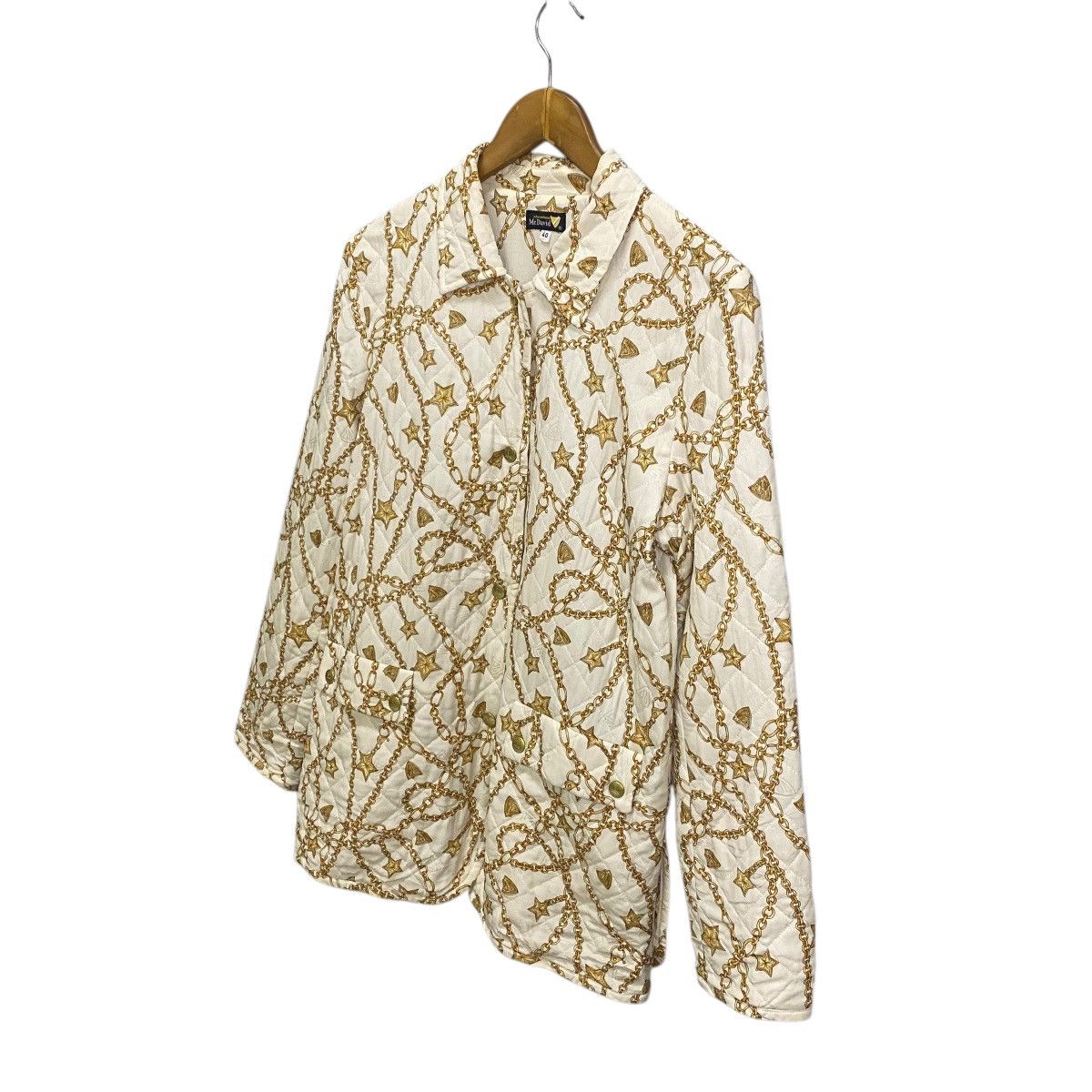 Designer × SikSilk × Vintage Mc David Internatuonal chain logo silk jacket Size S / US 4 / IT 40 - 3 Thumbnail