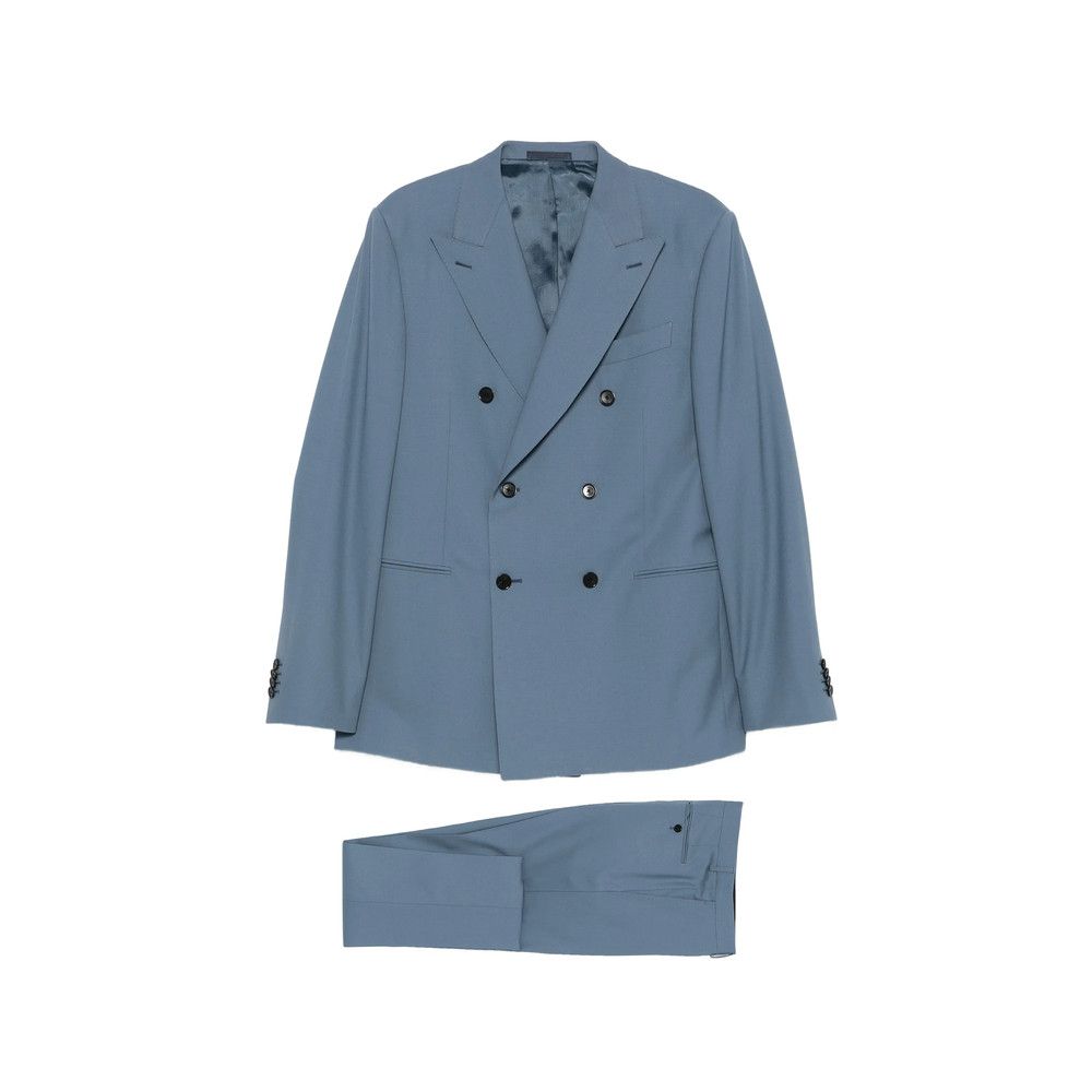 Caruso Caruso BLUE Suits - Double Breasted Suits Size US L / EU 52-54 / 3 - 1 Thumbnail