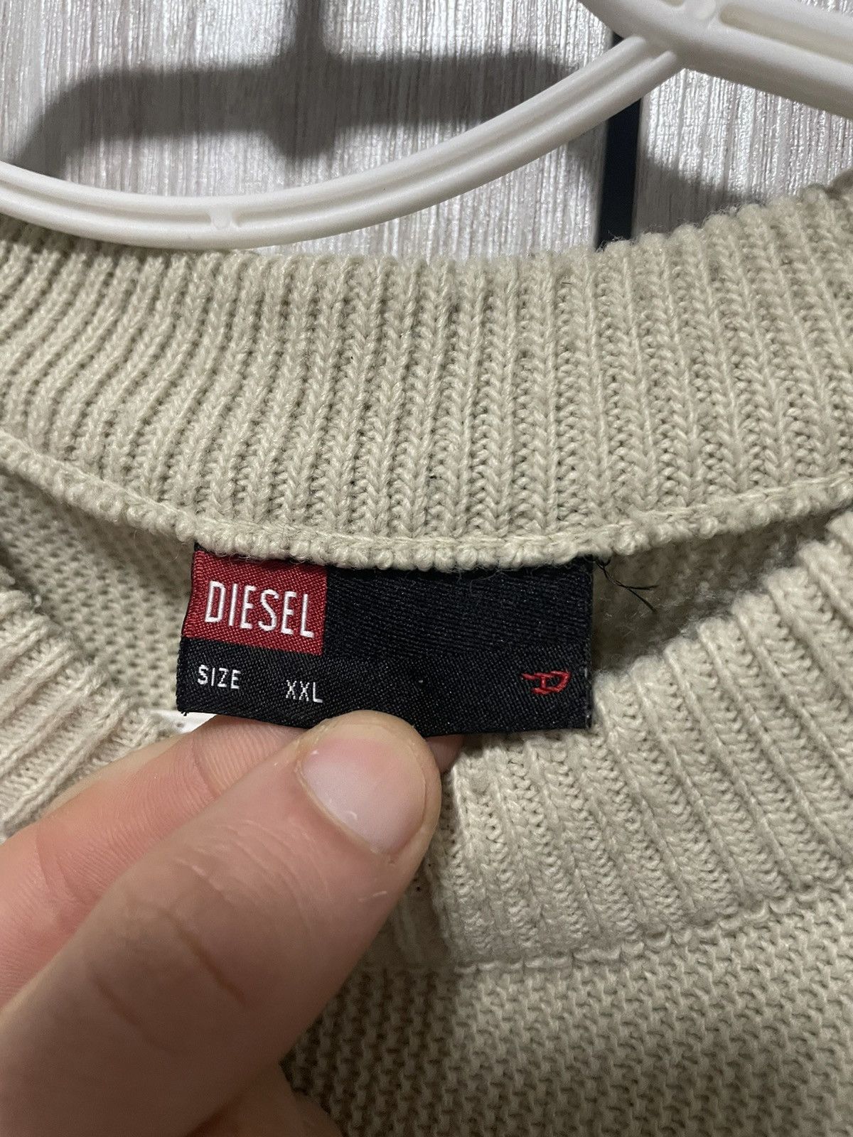 Diesel Archive Vintage Diesel Knit Sweater Centre Logo Y2K Rare Size US XL / EU 56 / 4 - 16 Thumbnail